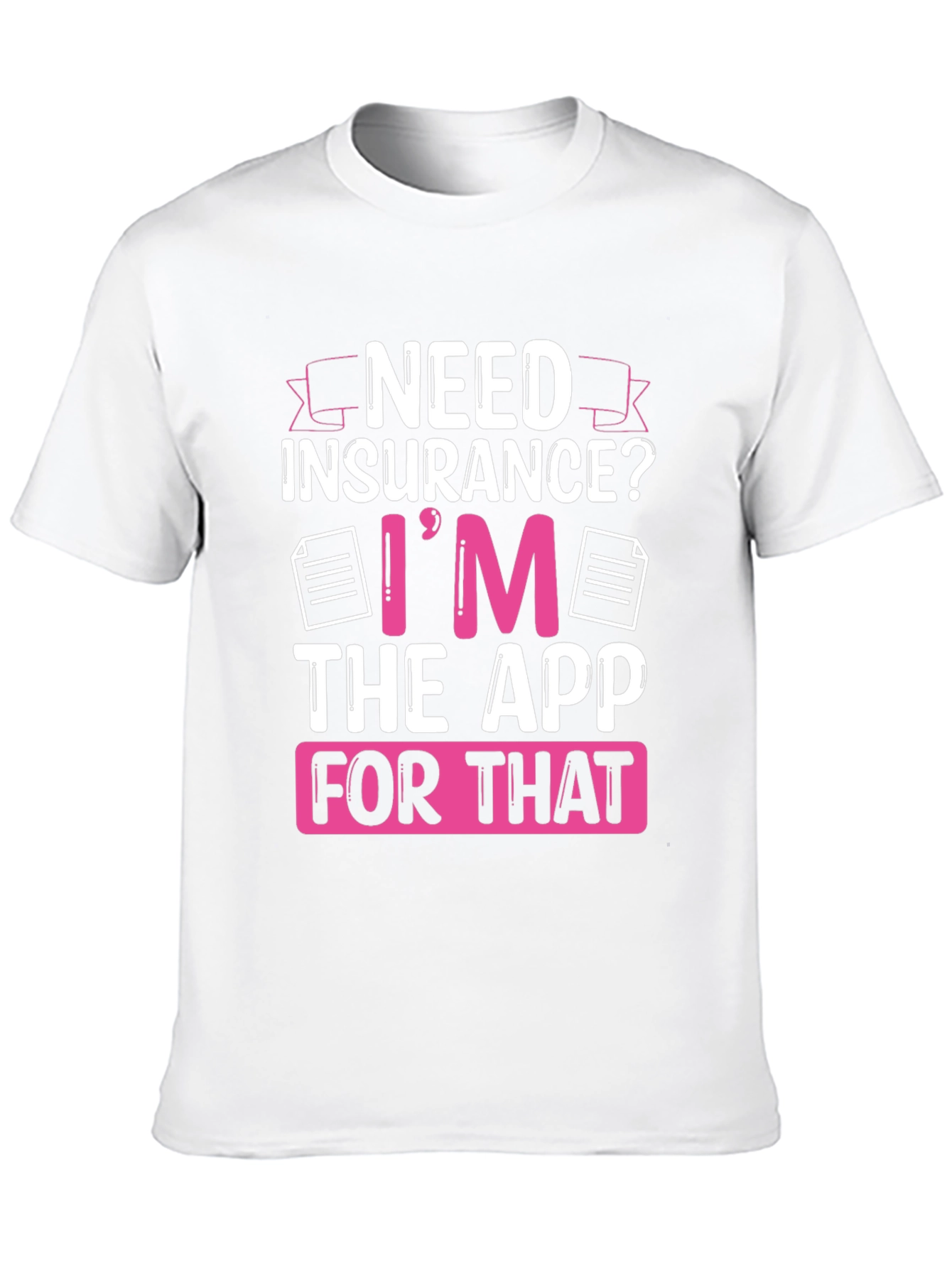 Need Insurance? Black Graphic T-Shirt