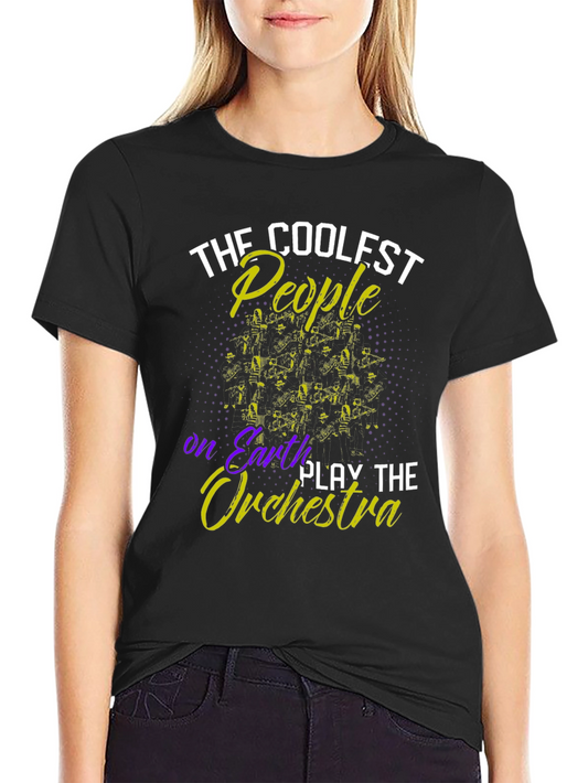 Coolest People Play Orchestra Graphic T-Shirt