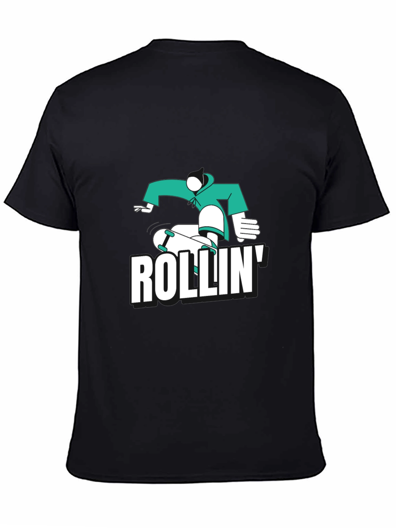 Skateboarding T-Shirt - Rollin Design