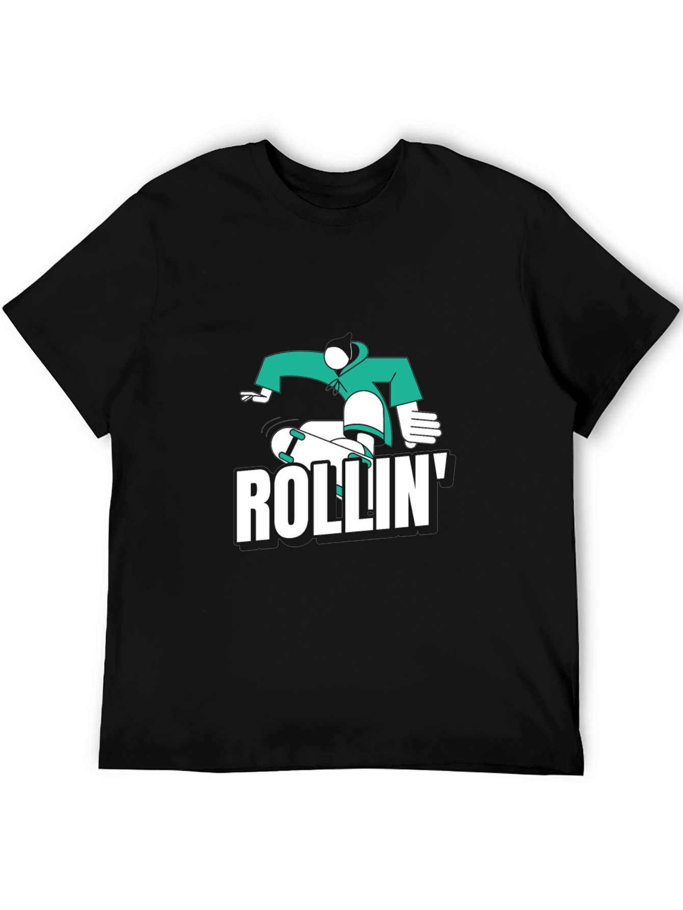 Skateboarding T-Shirt - Rollin Design