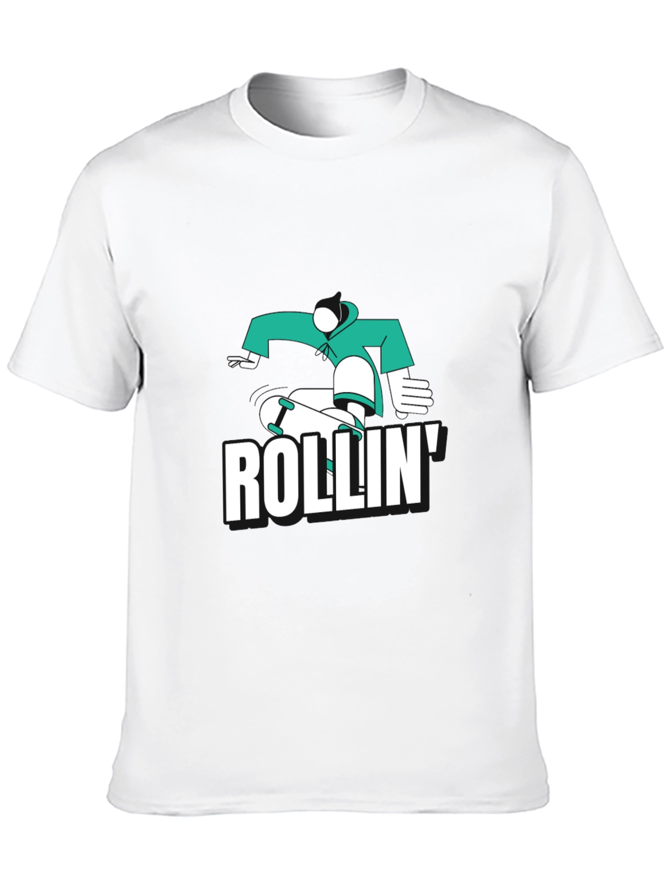 Skateboarding T-Shirt - Rollin Design