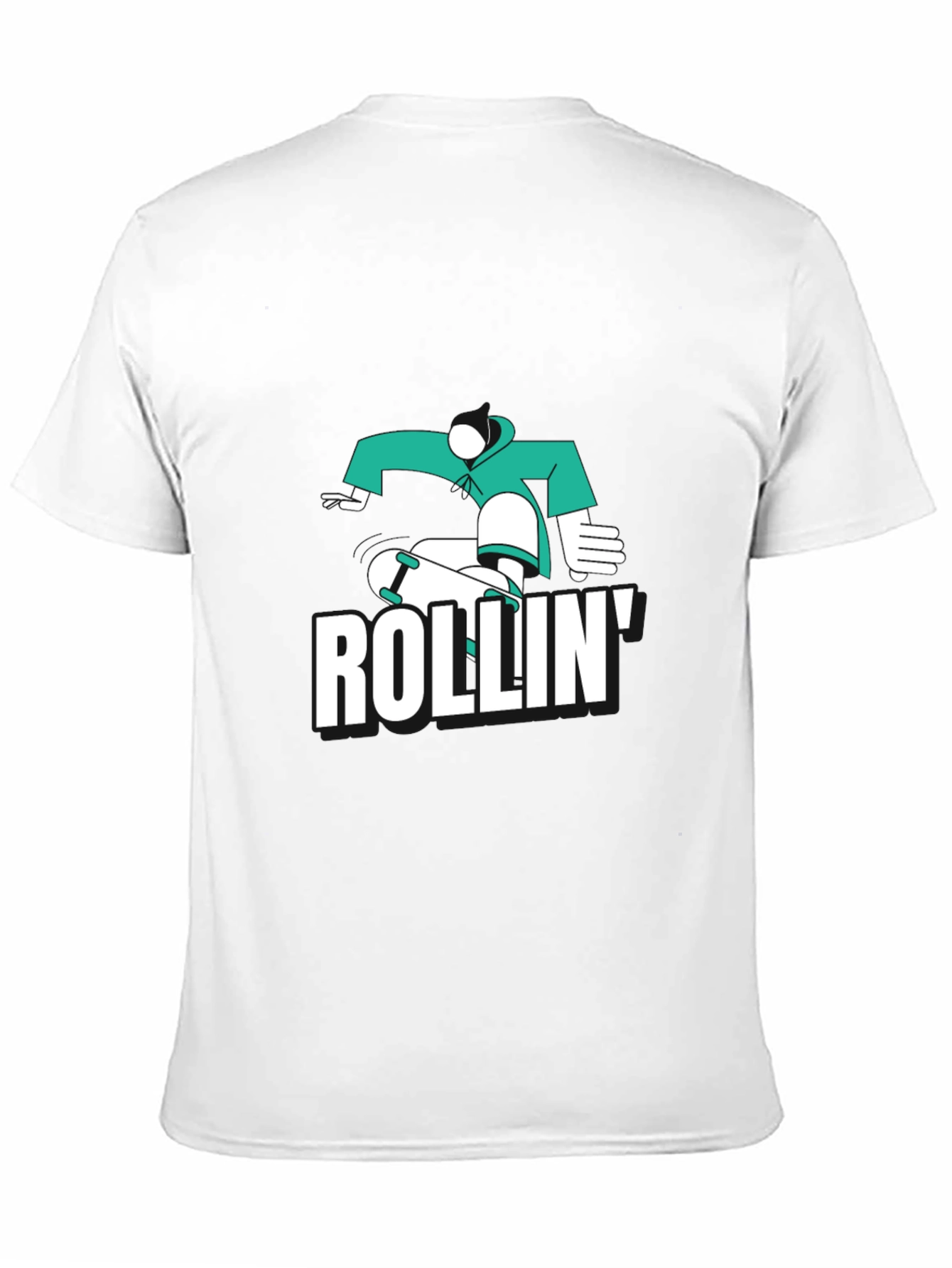 Skateboarding T-Shirt - Rollin Design