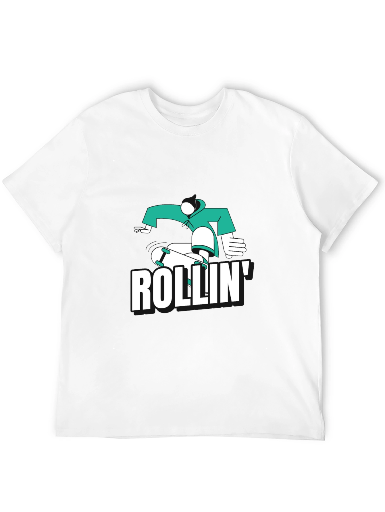Skateboarding T-Shirt - Rollin Design