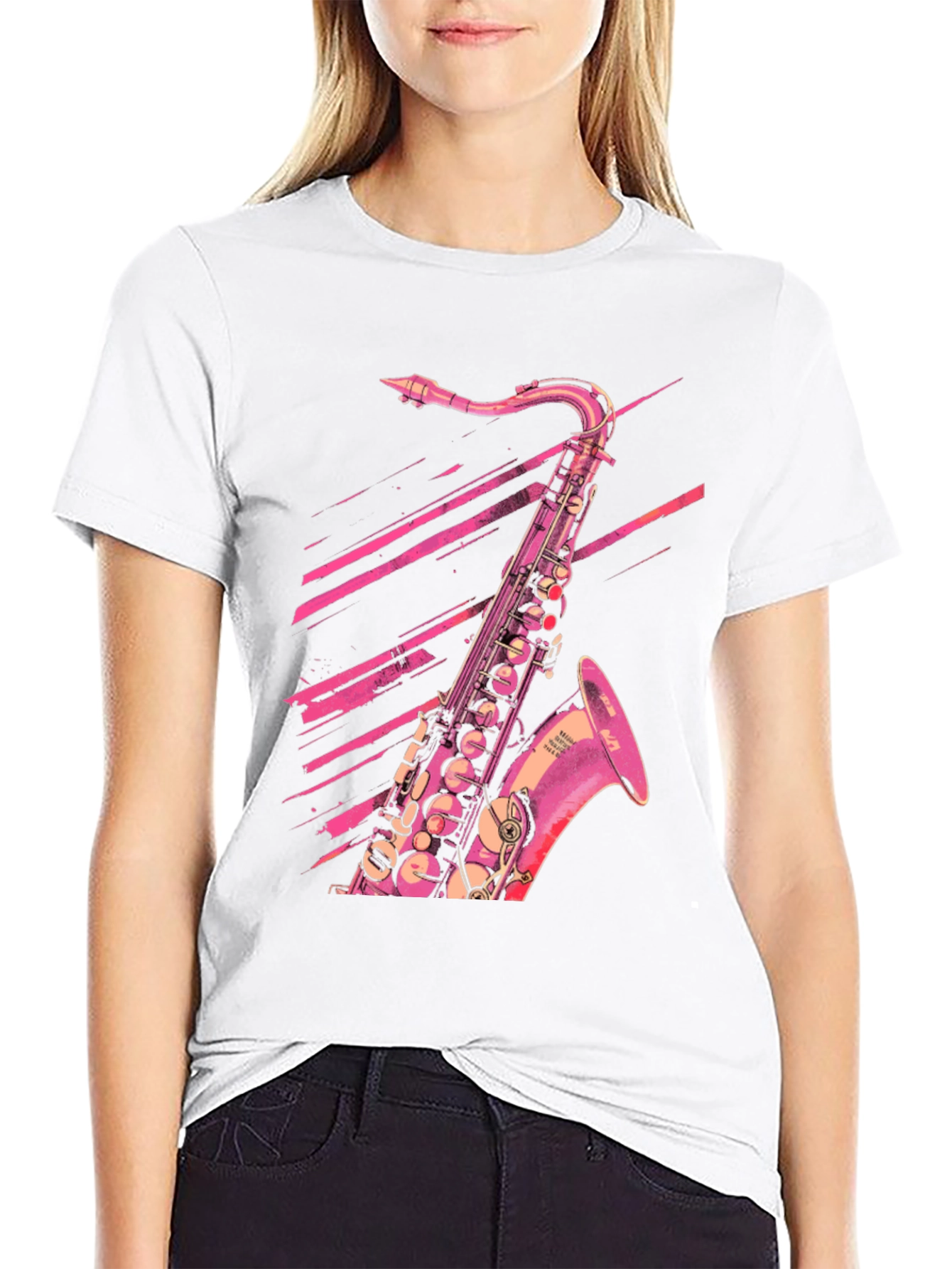 Saxophone Graphic Tee - Musicians Style