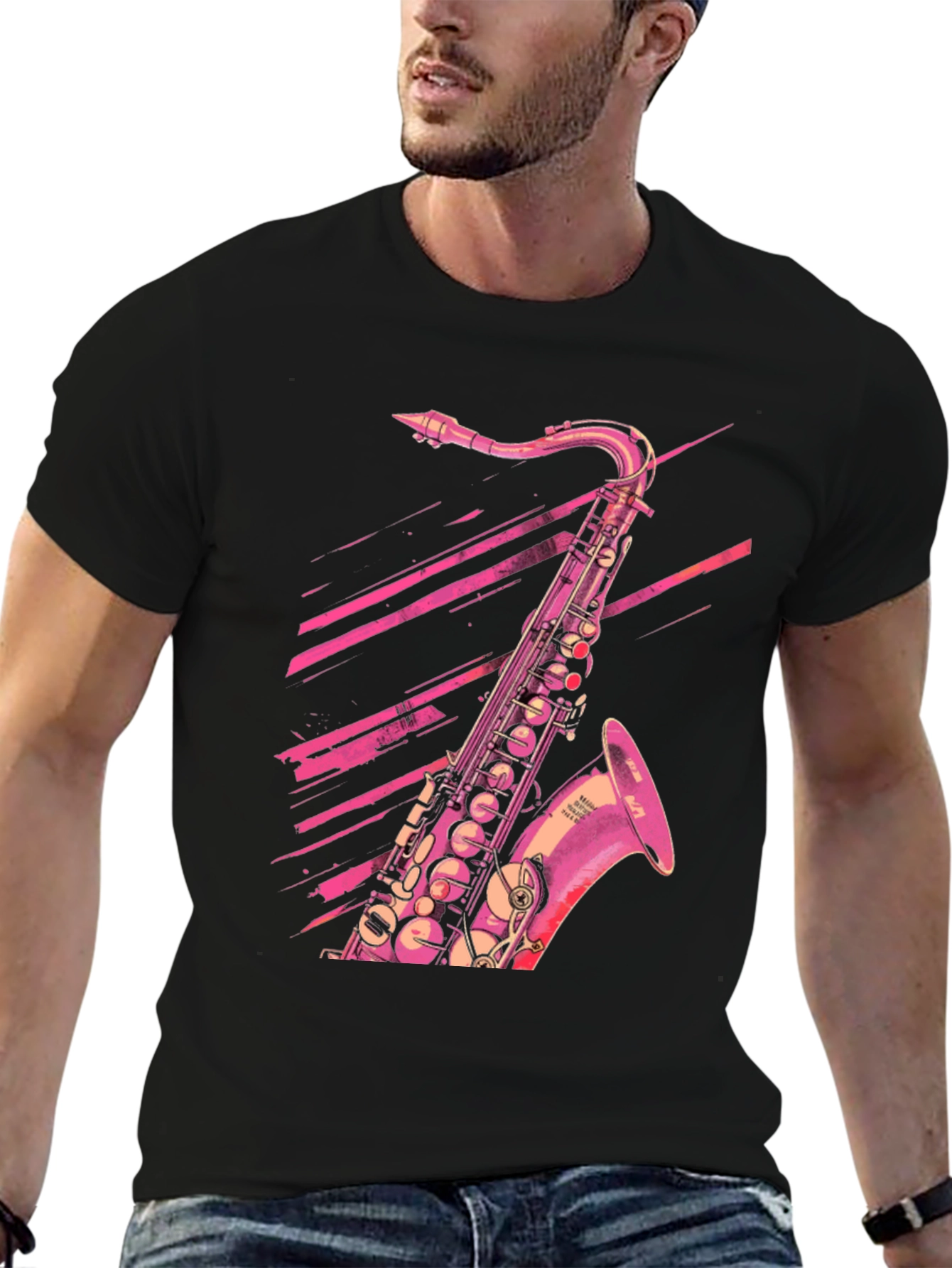 Saxophone Graphic Tee - Musicians Style