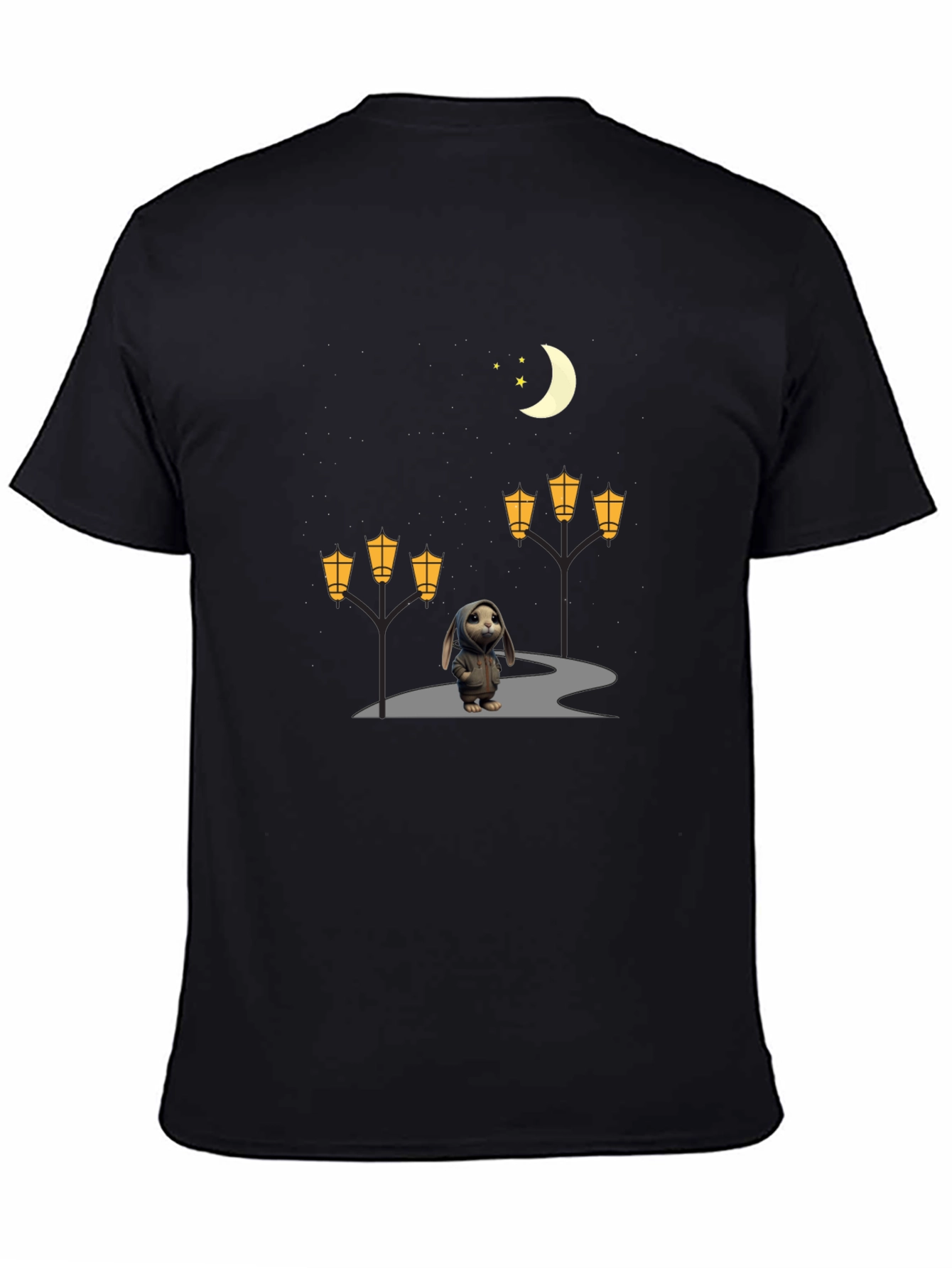 Night Walk Bunny Graphic Tee