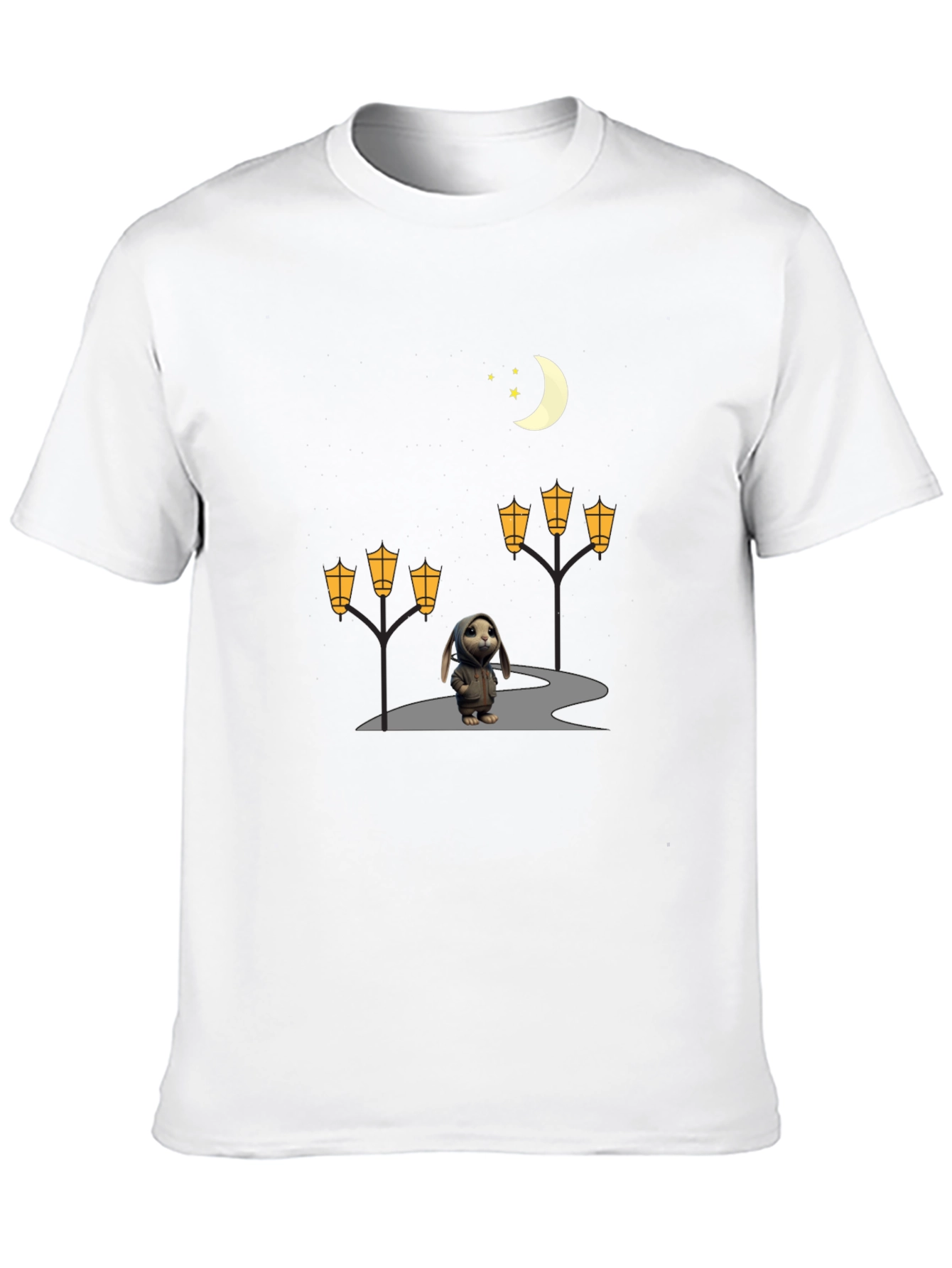 Night Walk Bunny Graphic Tee