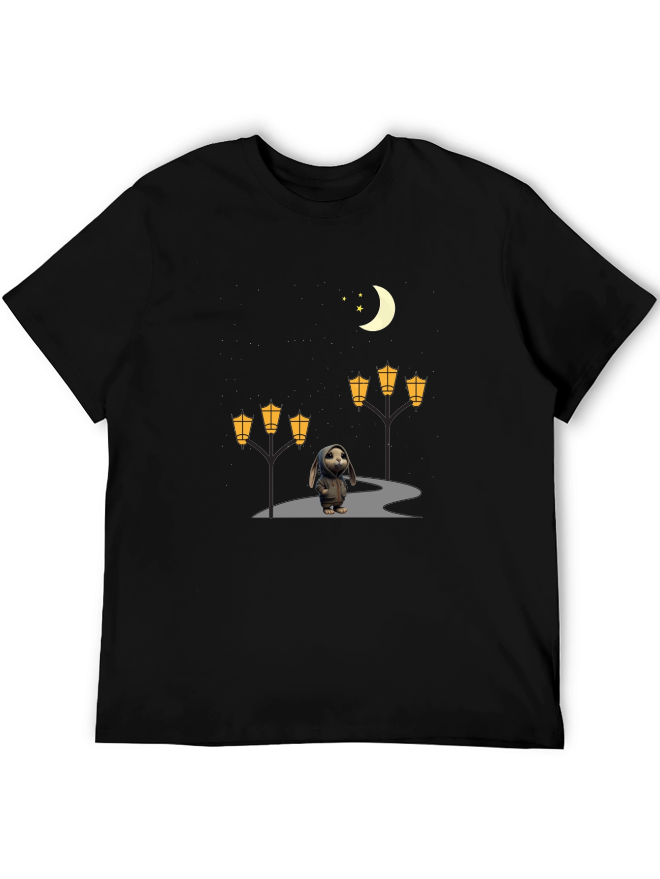 Night Walk Bunny Graphic Tee