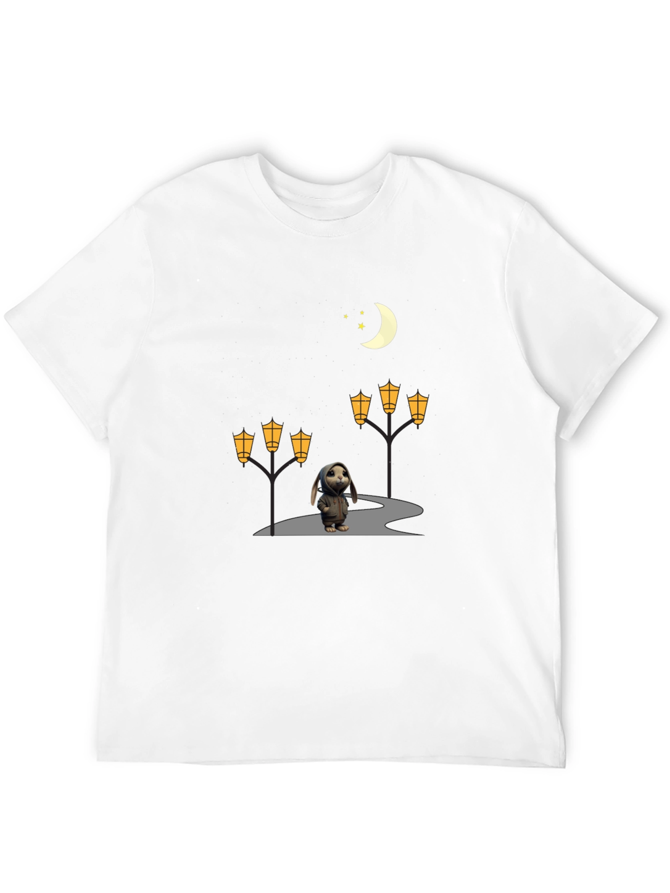 Night Walk Bunny Graphic Tee