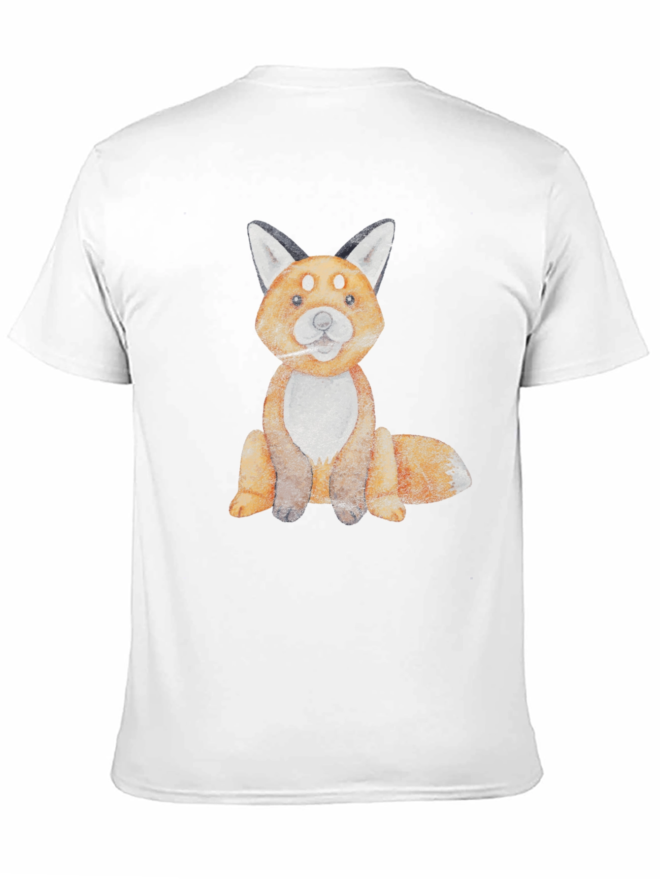 Fox Graphic Tee - Unisex Soft Cotton Black T-Shirt