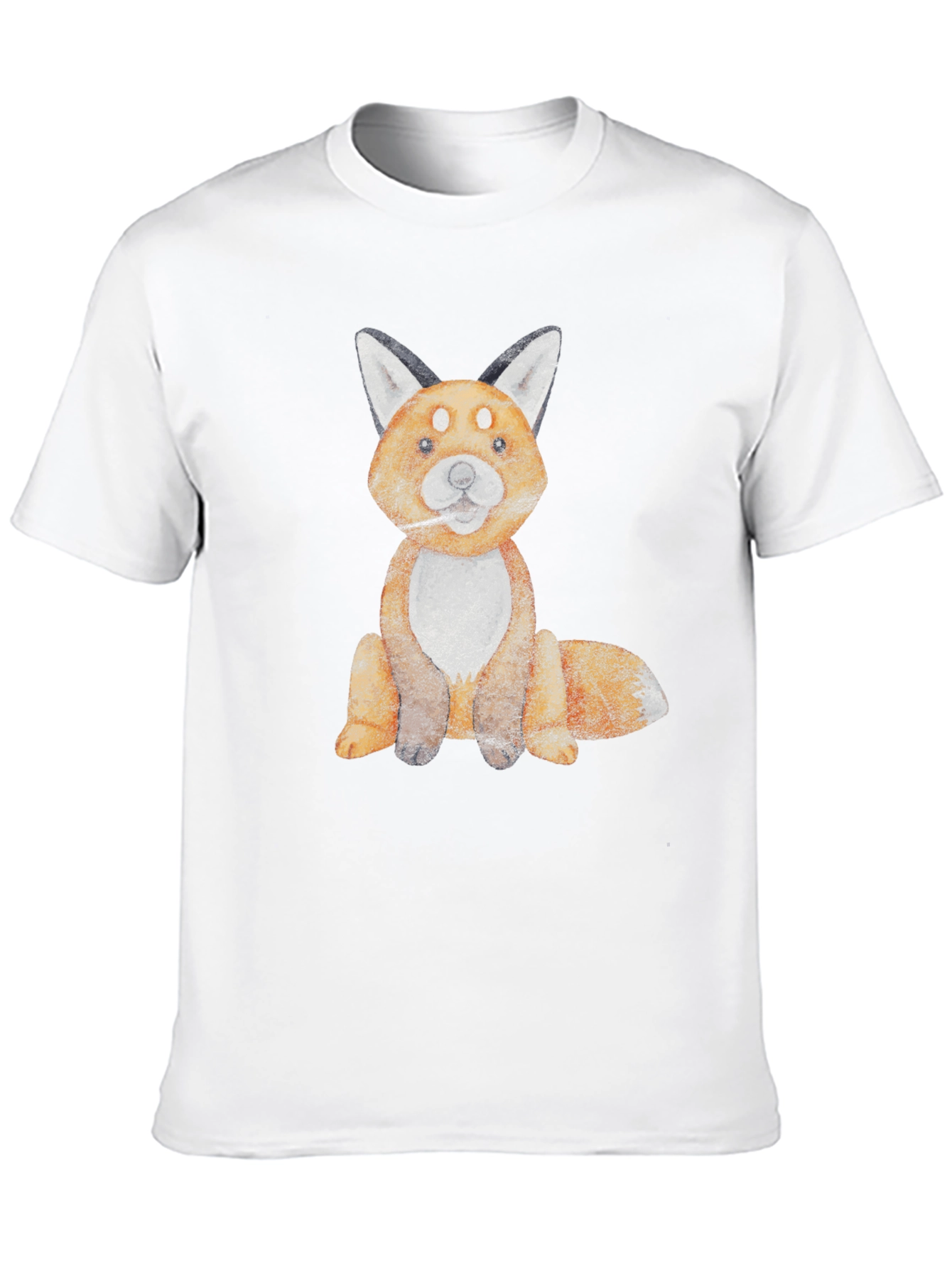 Fox Graphic Tee - Unisex Soft Cotton Black T-Shirt