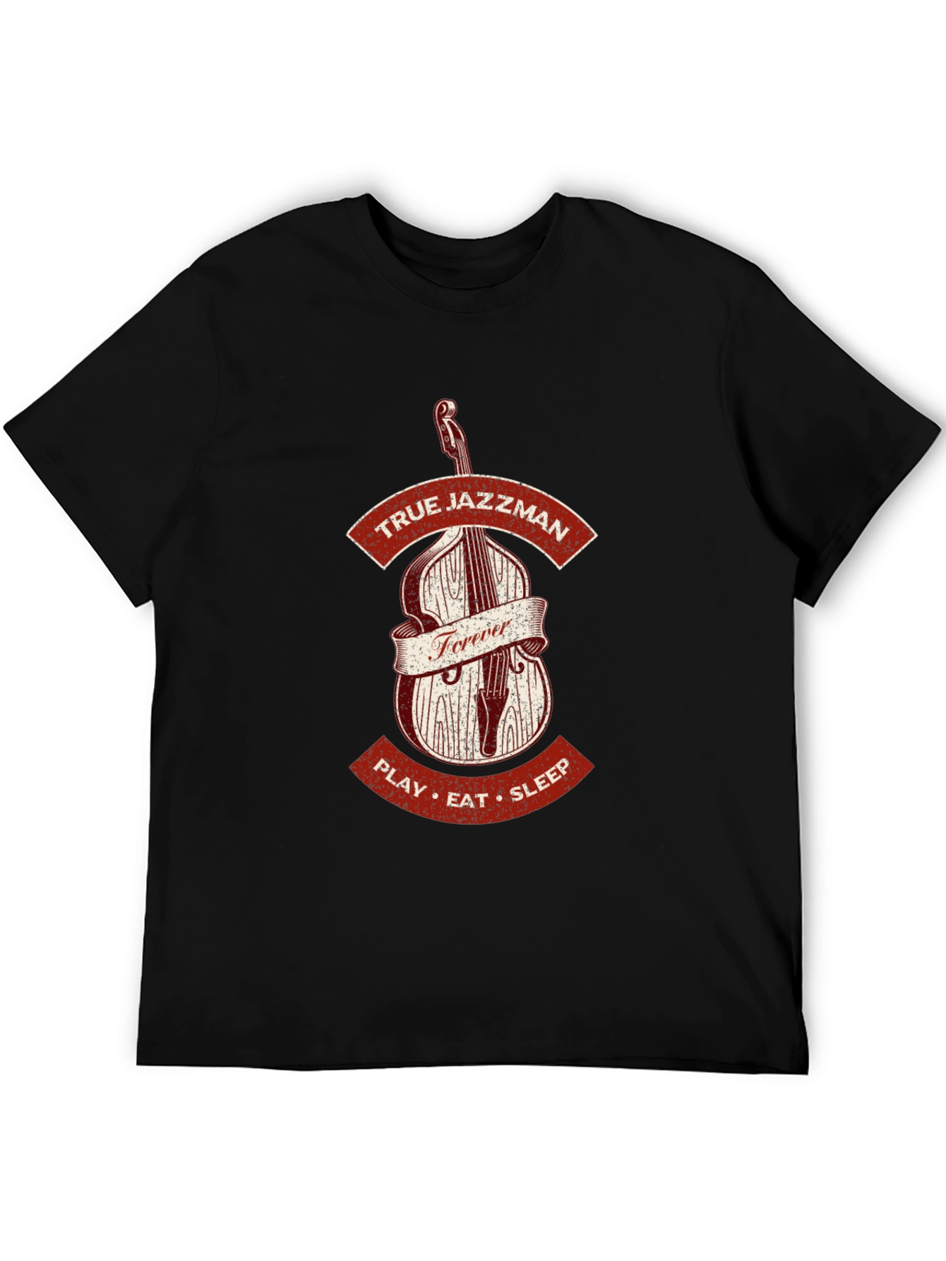 True Jazzman Forever Black Graphic Tee