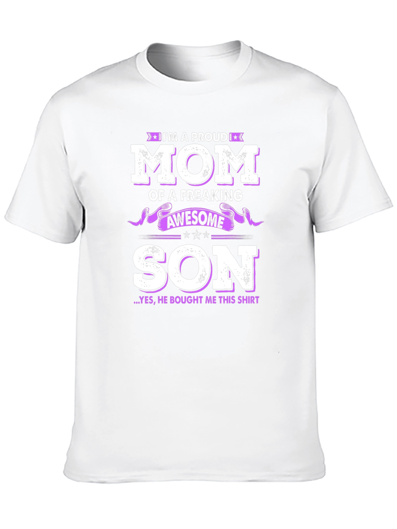Proud Mom of Awesome Son Graphic Tee