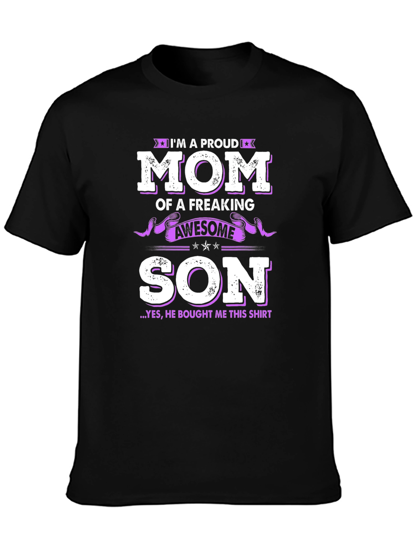 Proud Mom of Awesome Son Graphic Tee