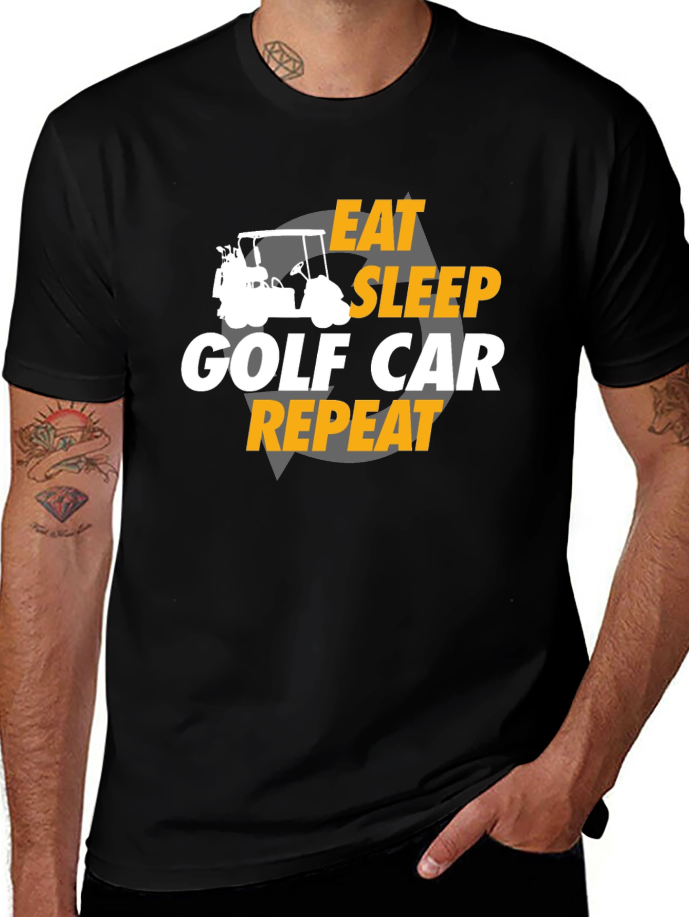Eat Sleep Golf Cart Repeat T-Shirt