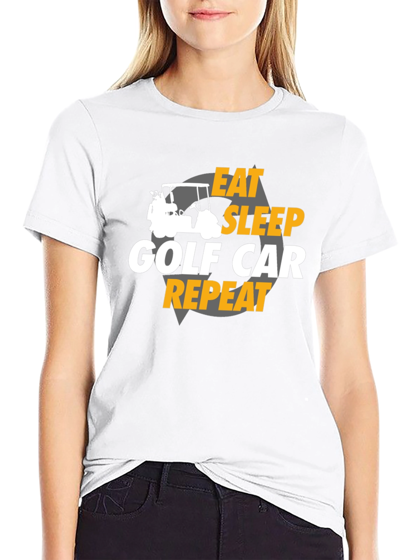 Eat Sleep Golf Cart Repeat T-Shirt