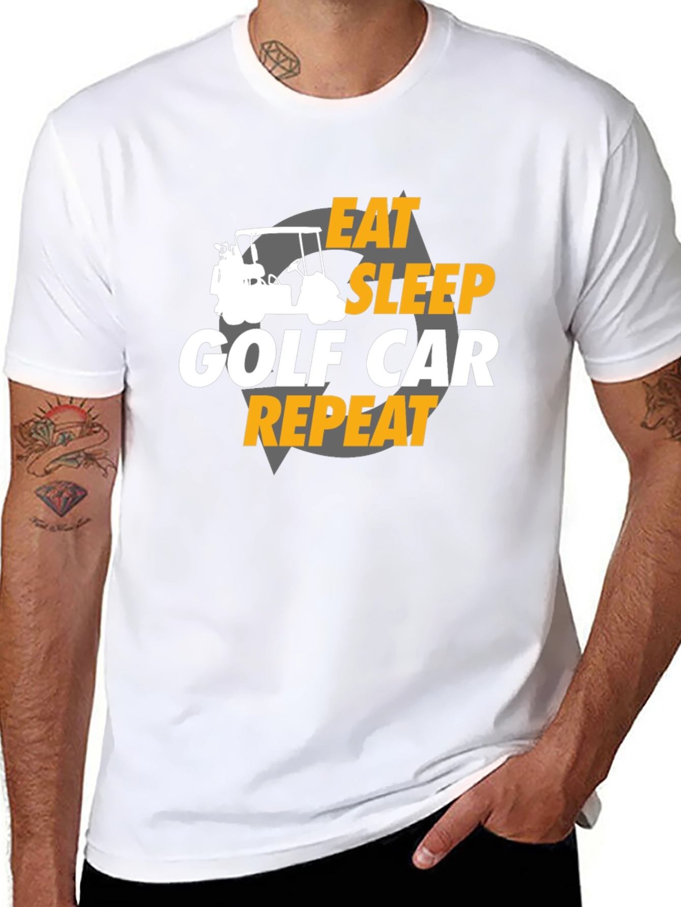 Eat Sleep Golf Cart Repeat T-Shirt
