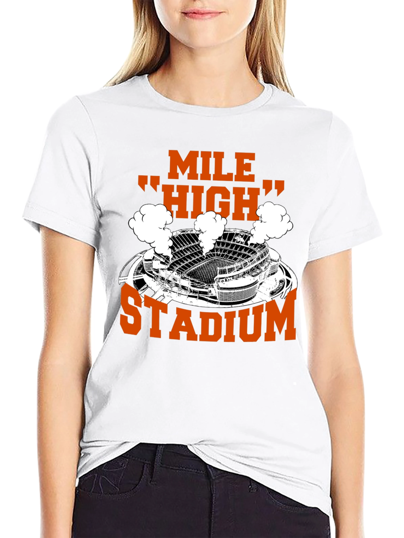 Mile High Stadium T-Shirt - Denver Football Fan Apparel