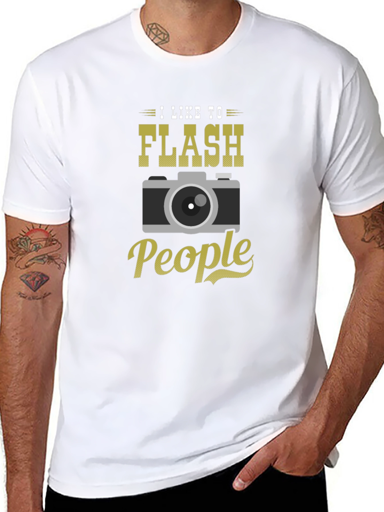 I Like to Flash People Graphic T-Shirt