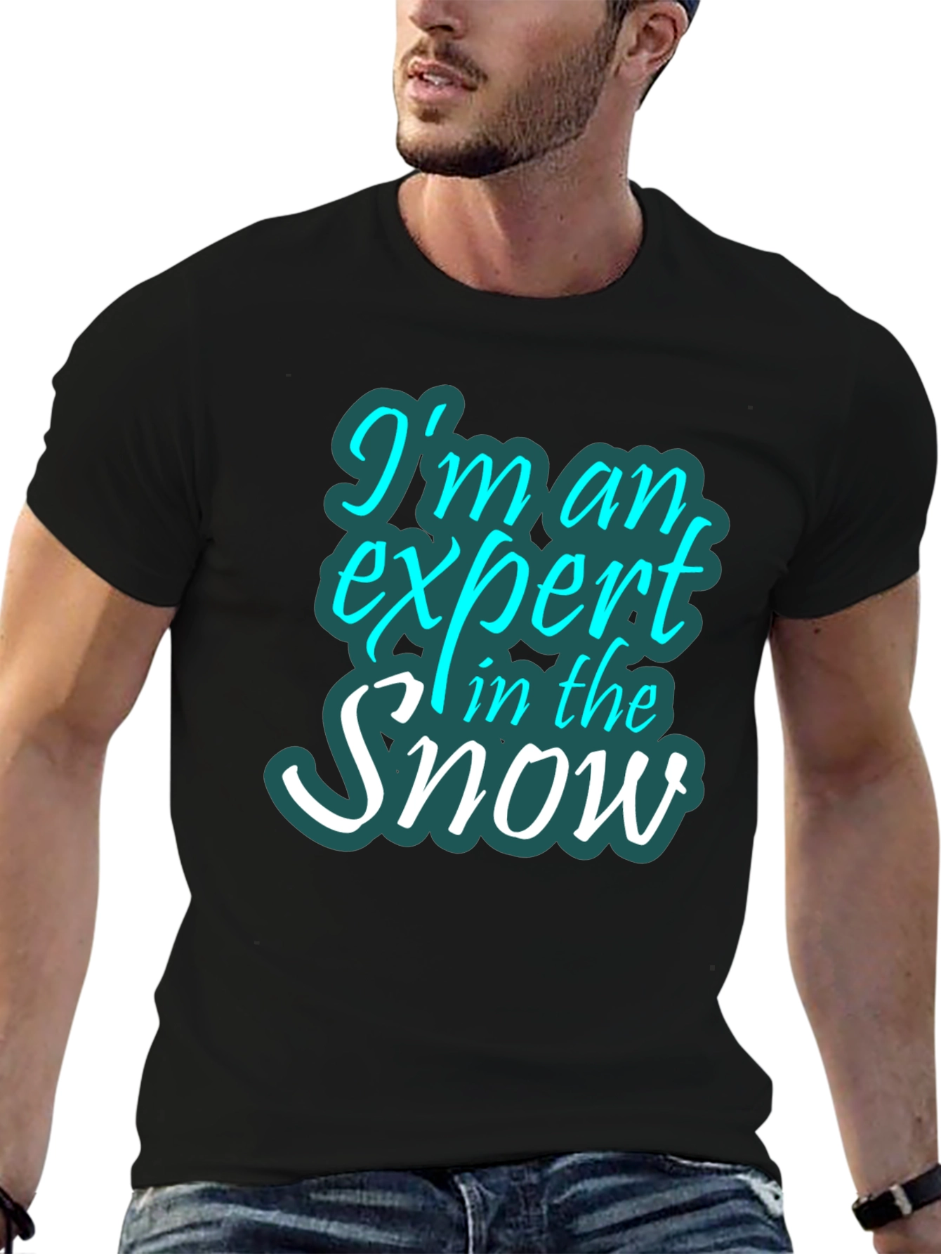 Expert in the Snow Graphic Tee - Black