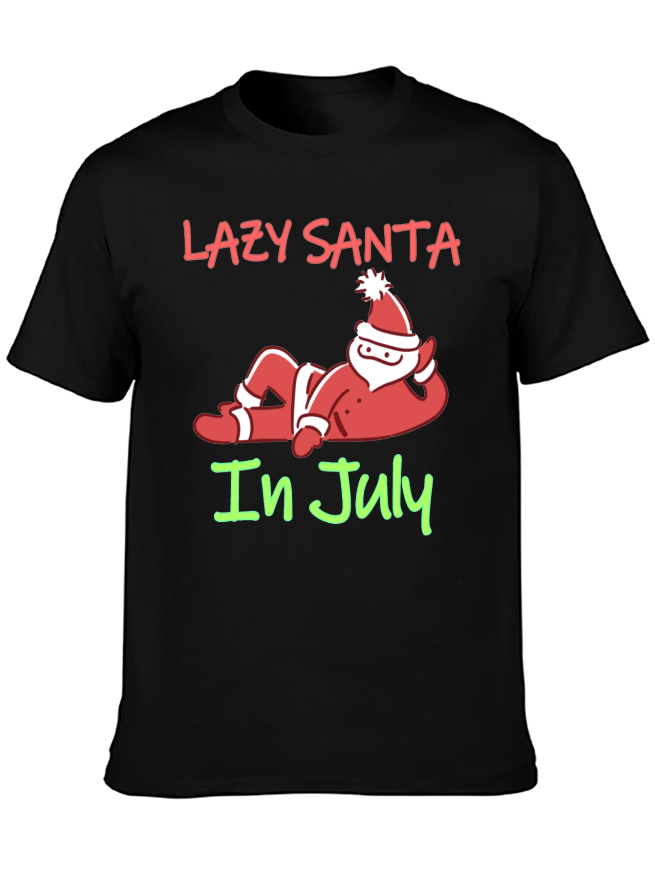 Lazy Santa in July Graphic T-Shirt