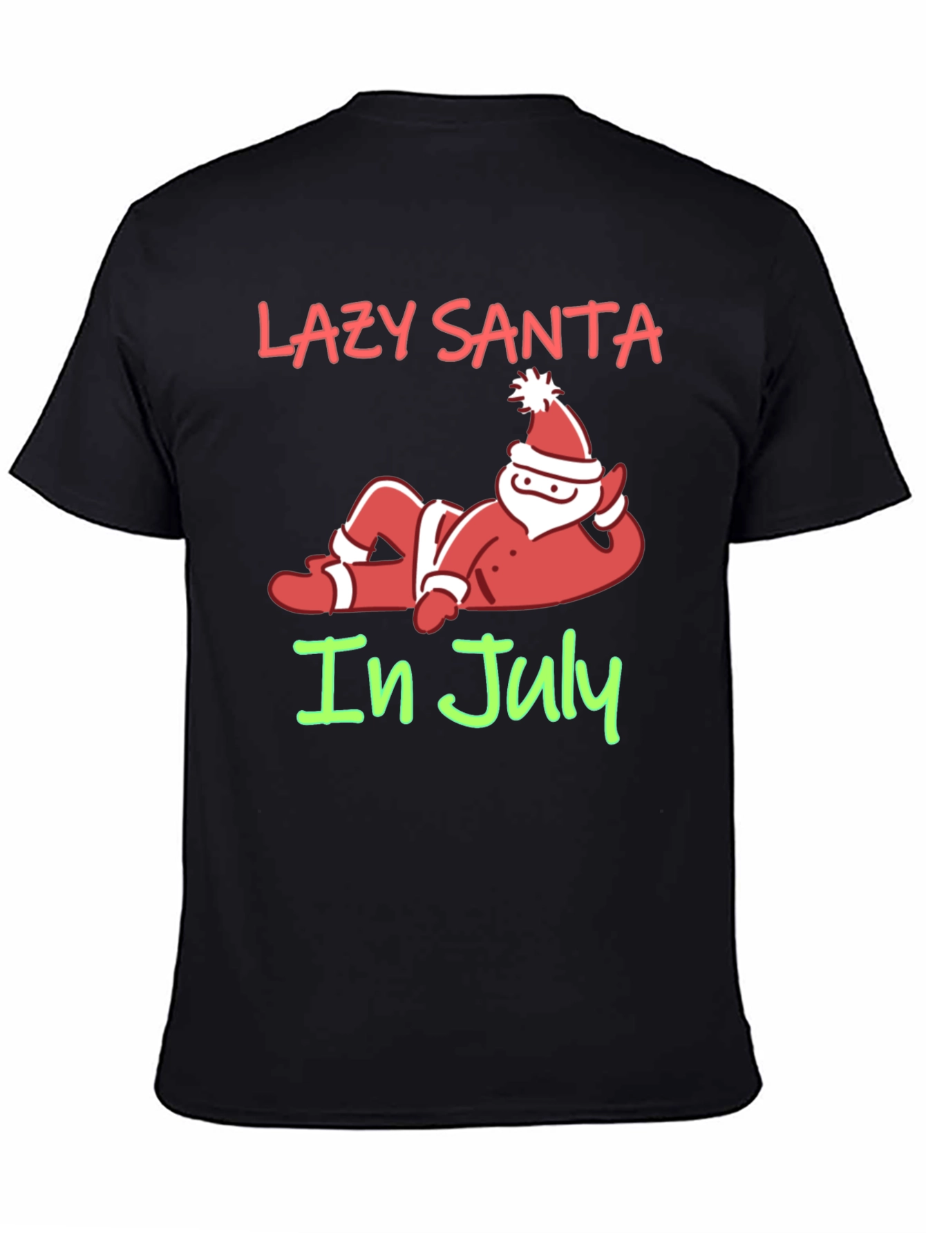 Lazy Santa in July Graphic T-Shirt