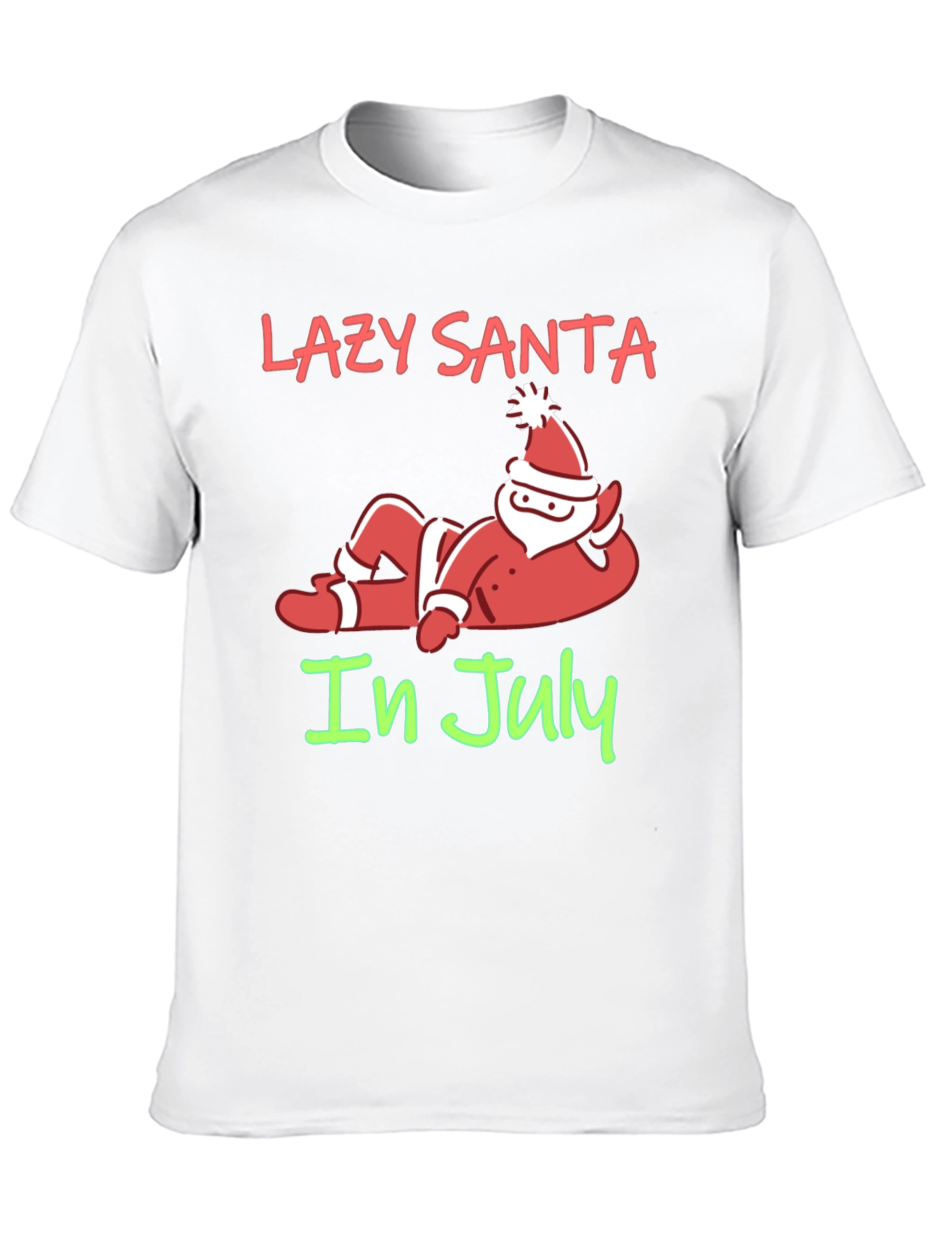 Lazy Santa in July Graphic T-Shirt