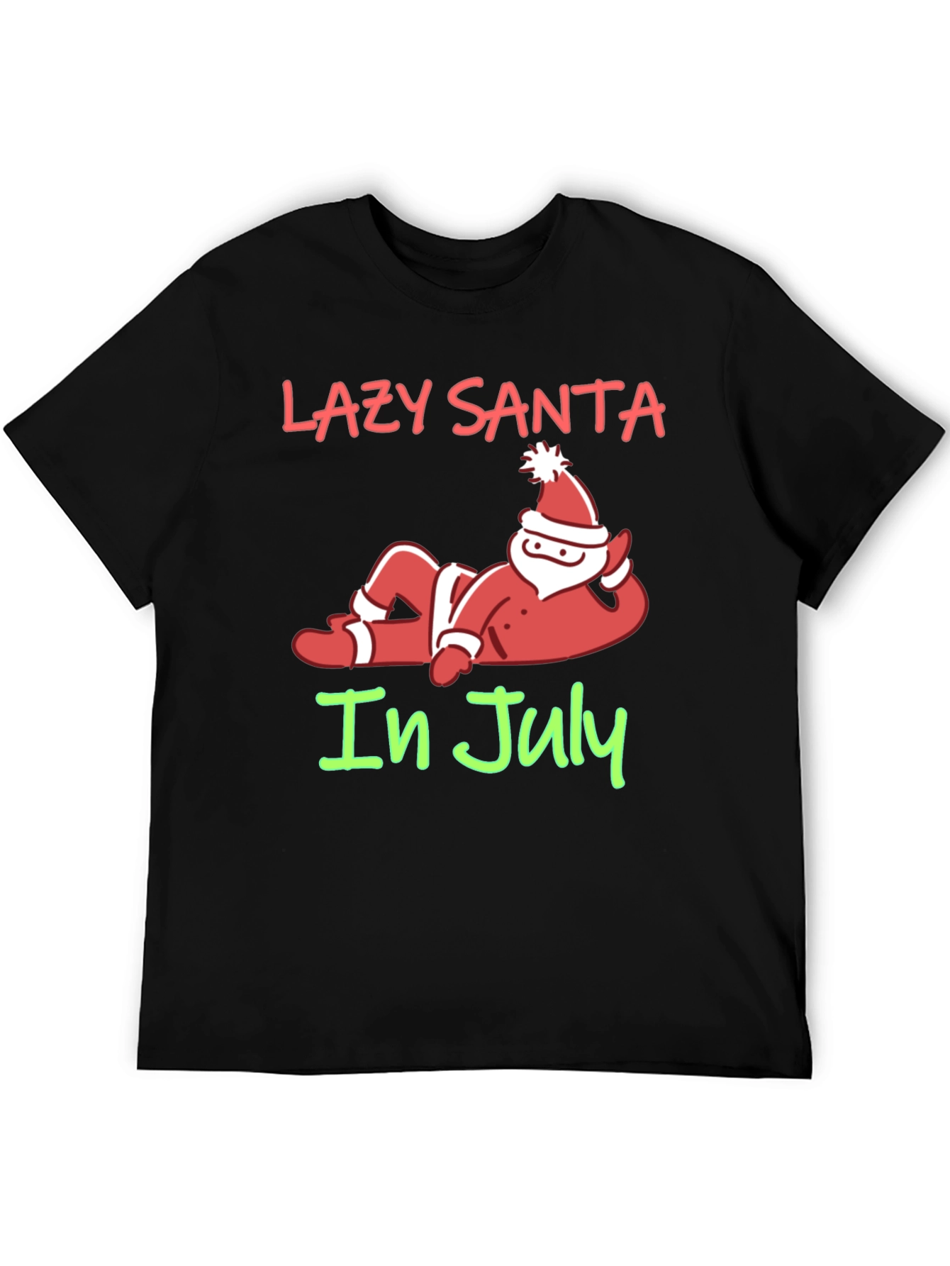 Lazy Santa in July Graphic T-Shirt