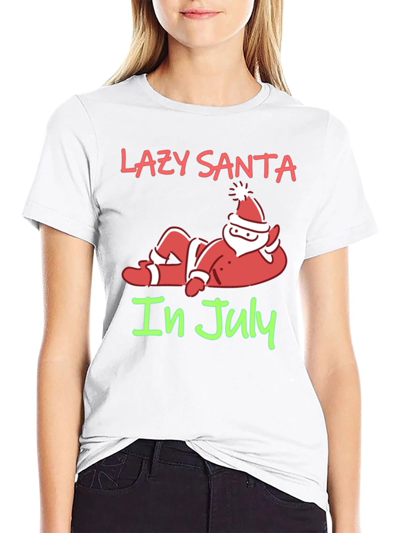 Lazy Santa in July Graphic T-Shirt
