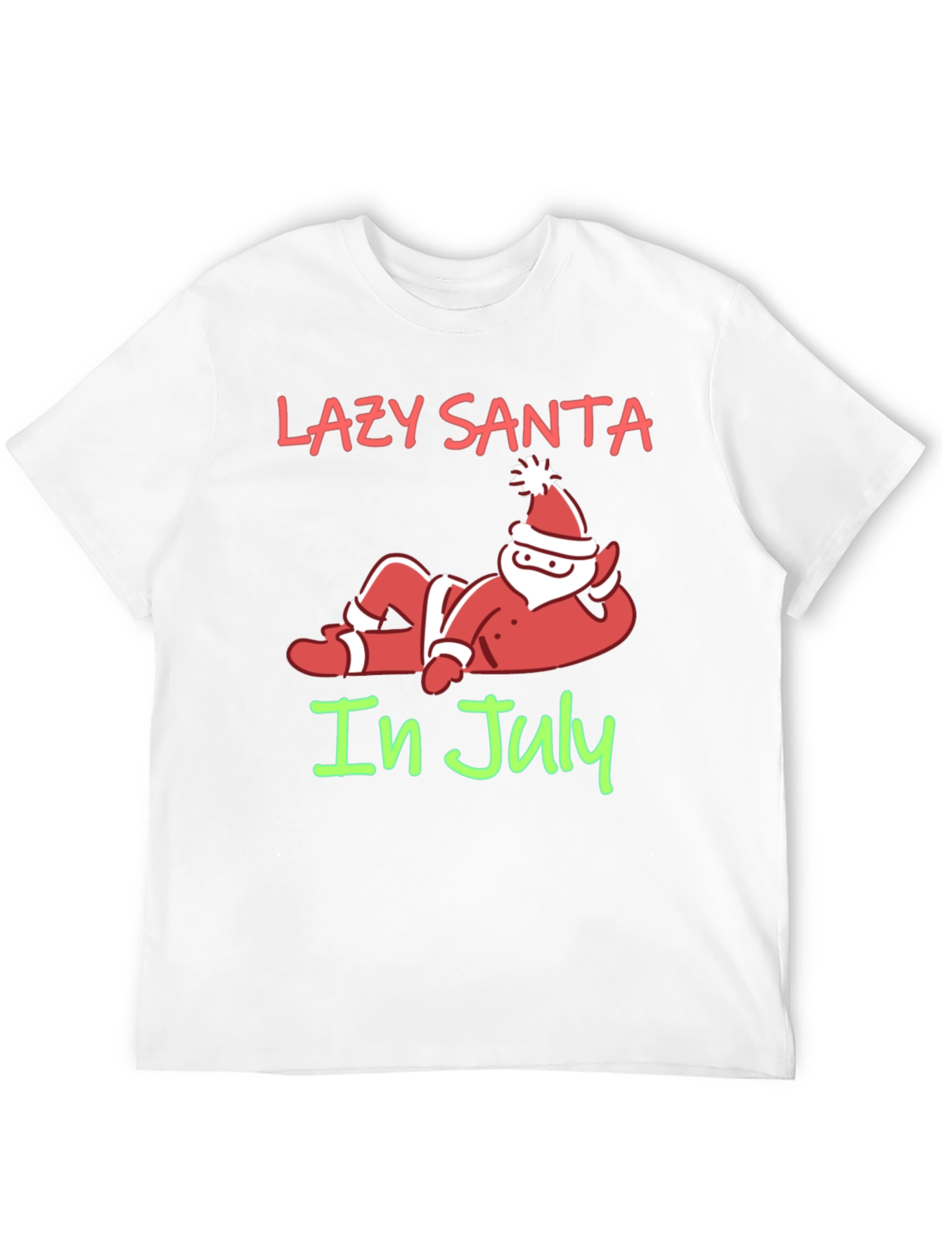 Lazy Santa in July Graphic T-Shirt