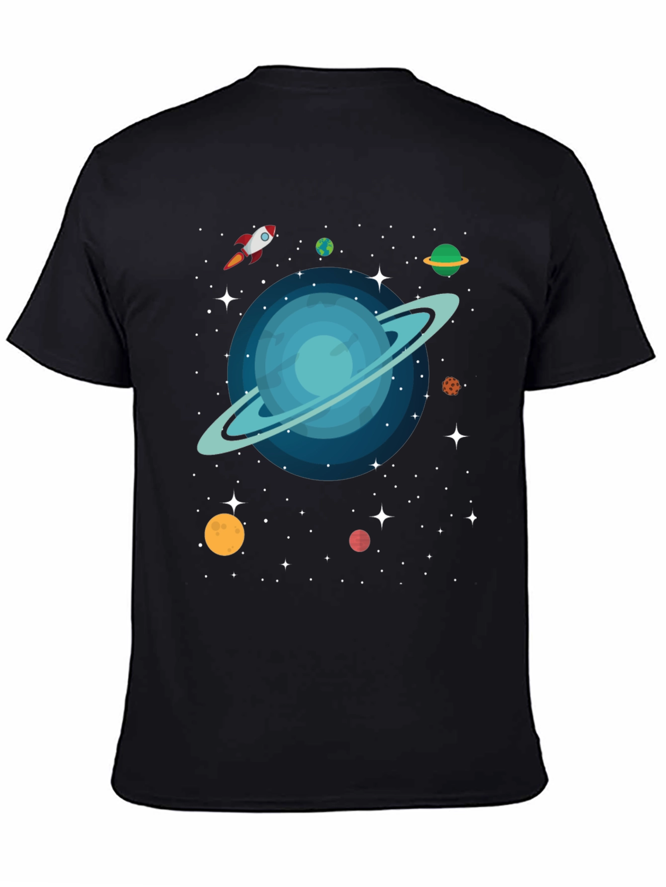 Cosmic Planet Graphic T-Shirt