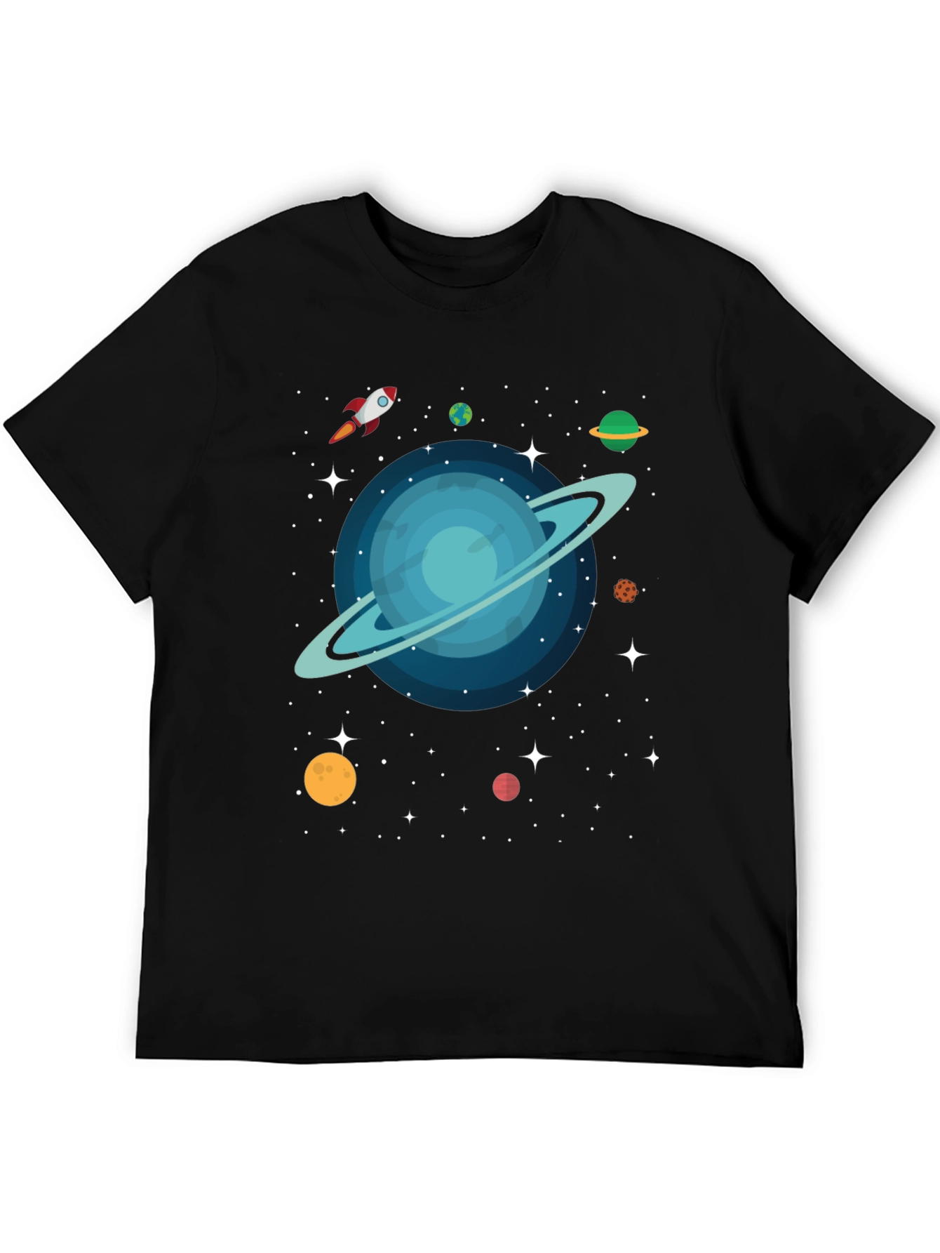 Cosmic Planet Graphic T-Shirt