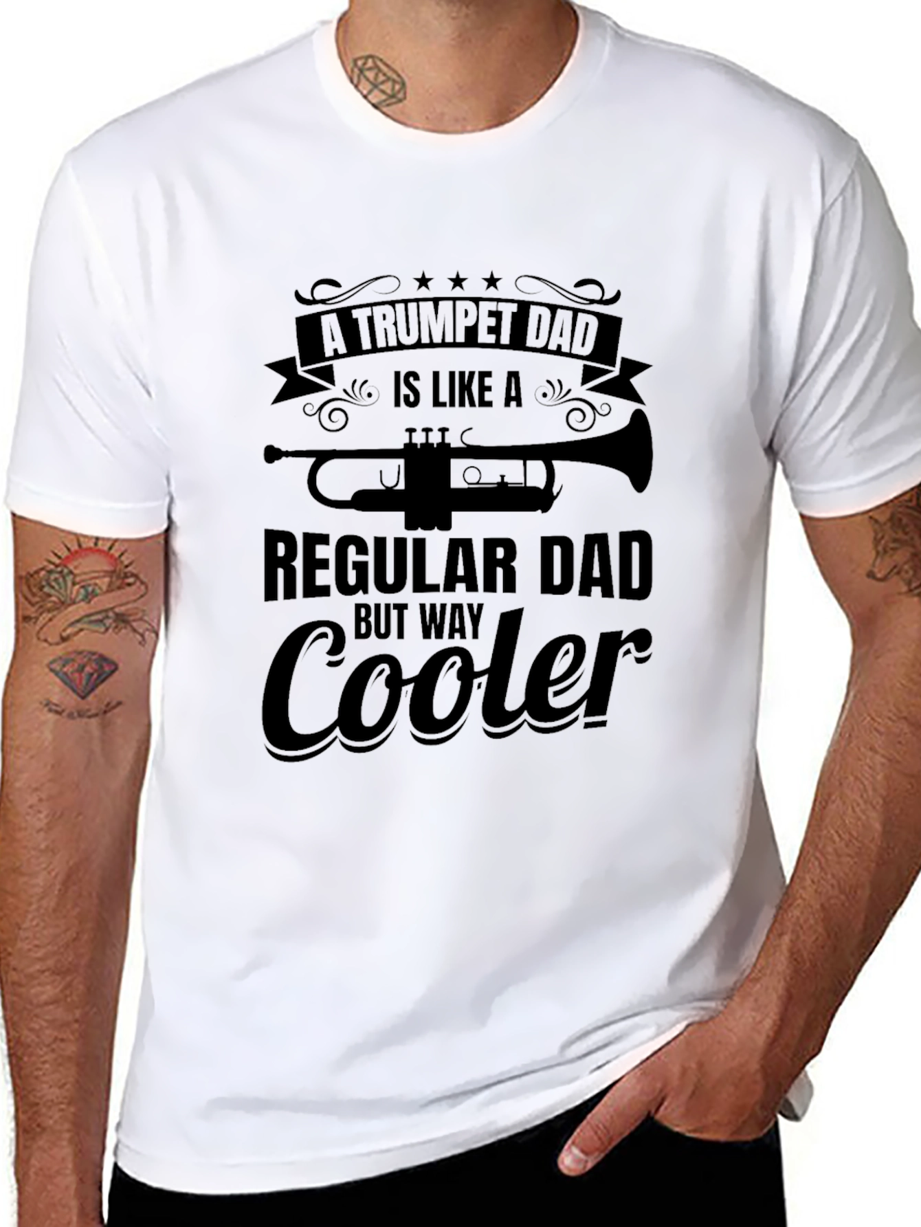 Trumpet Dad T-Shirt - Regular Dad But Way Cooler