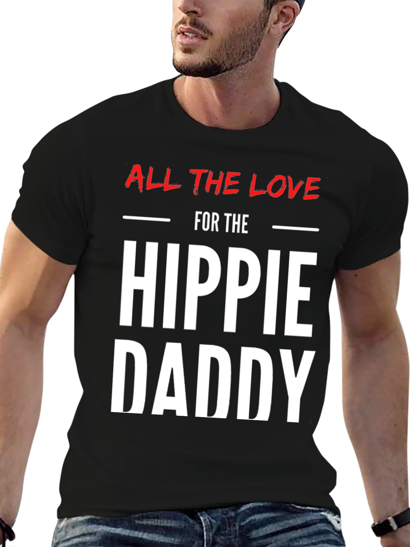 Hippie Daddy Graphic Tee - Stylish Mens T-Shirt