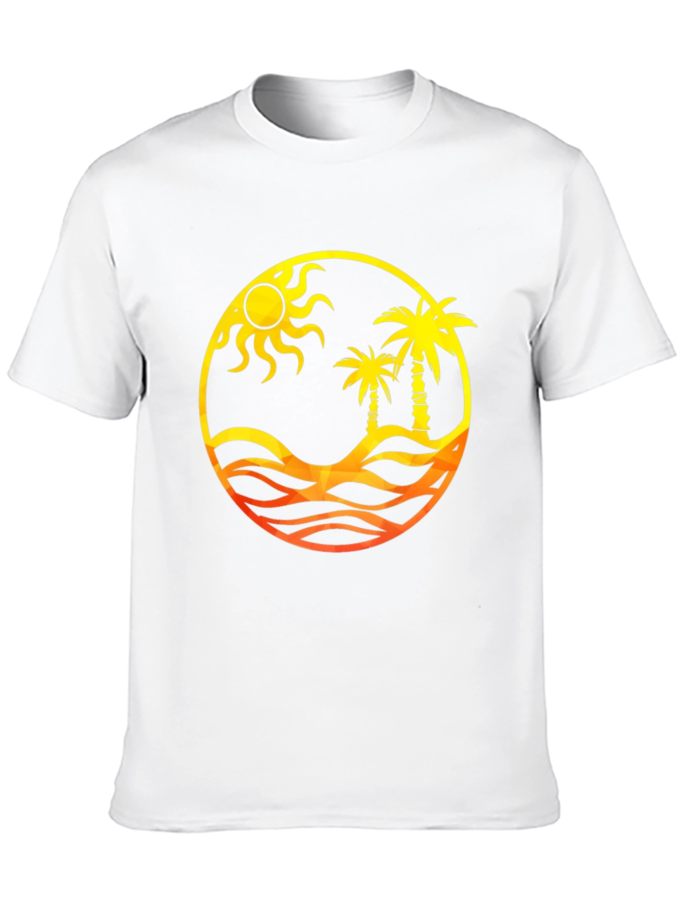 Tropical Palm Sun Graphic T-Shirt