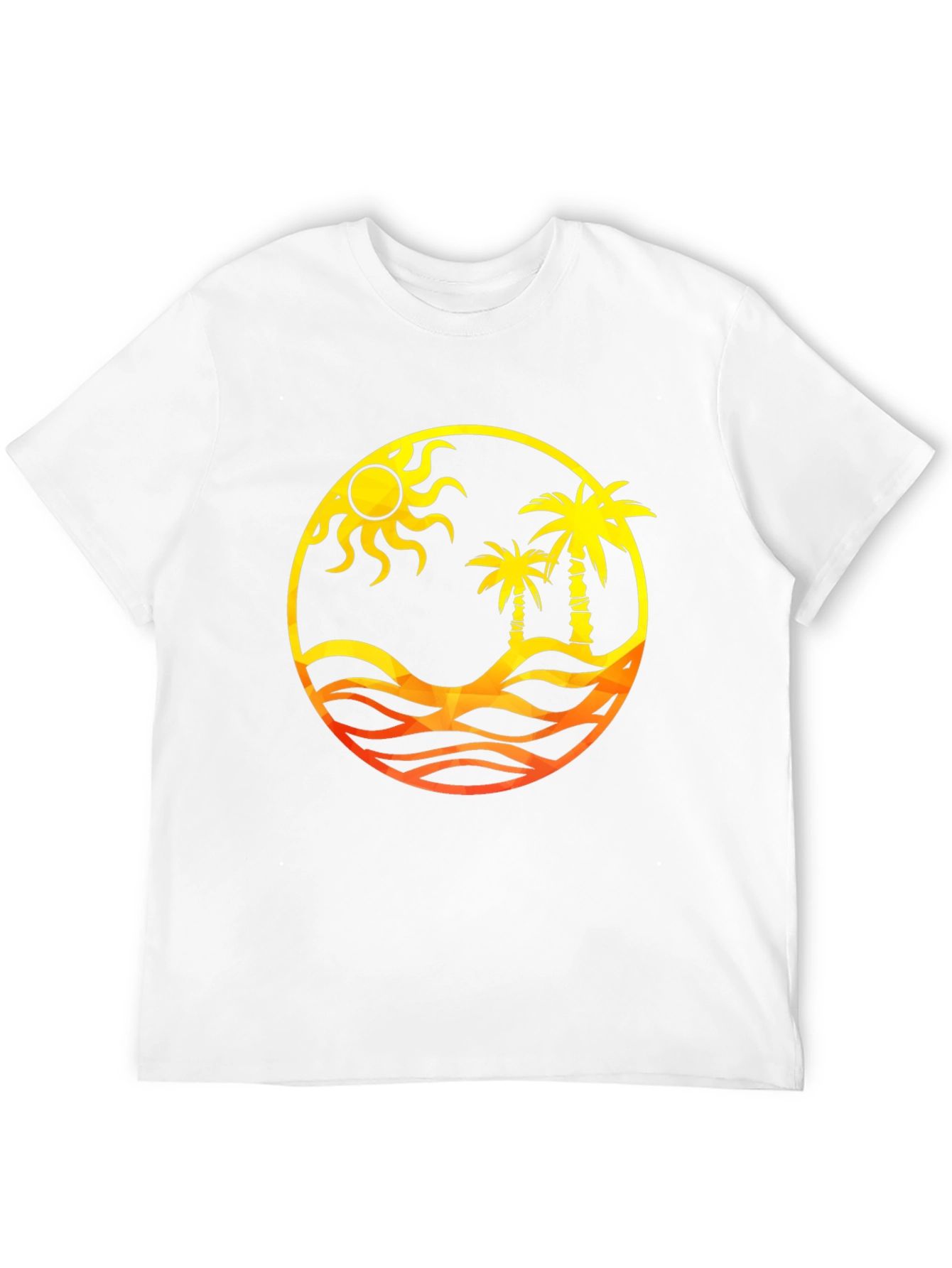 Tropical Palm Sun Graphic T-Shirt