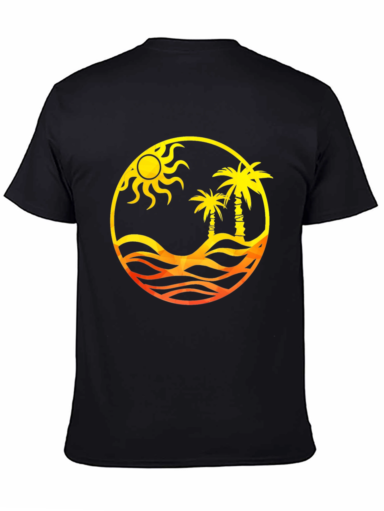 Tropical Palm Sun Graphic T-Shirt
