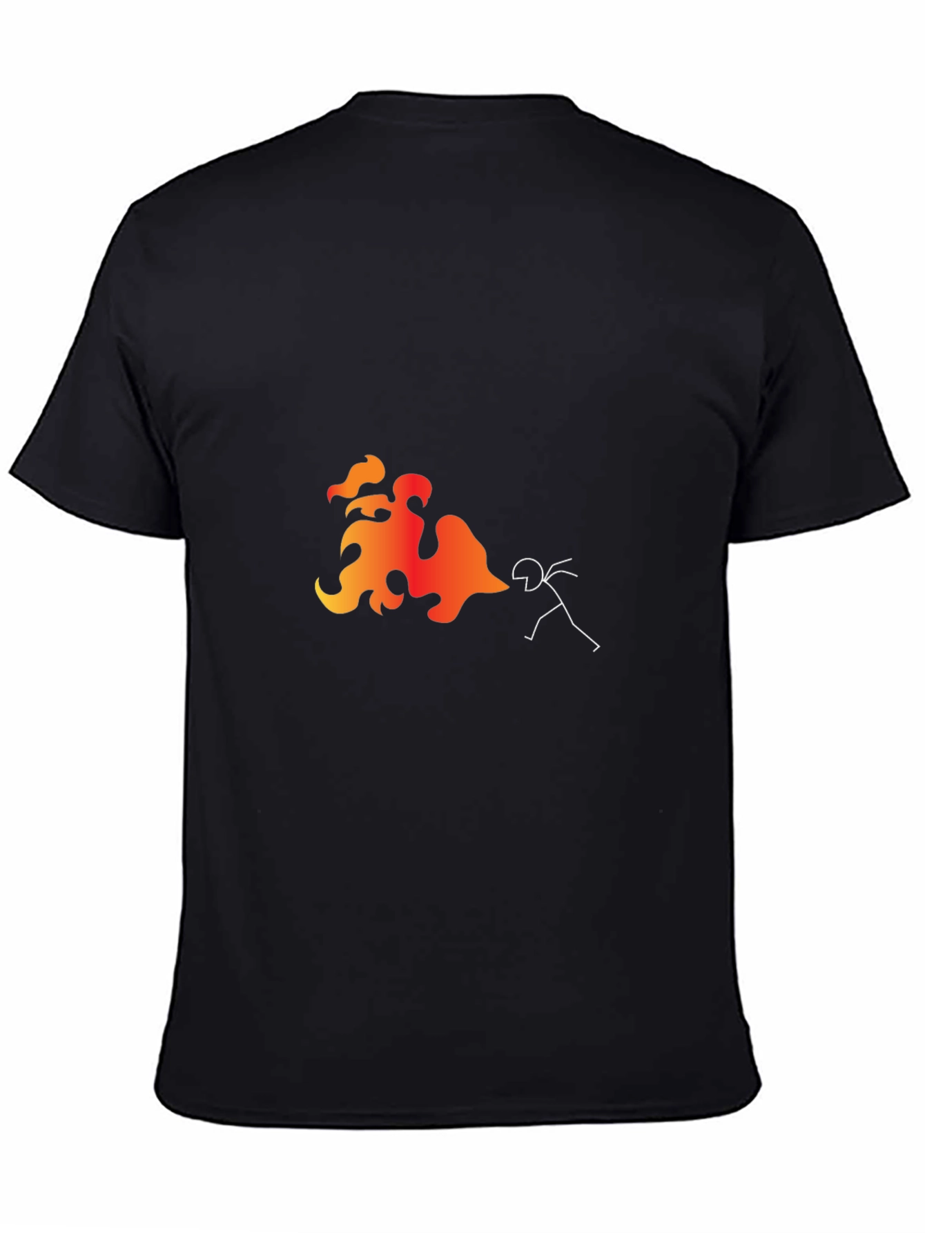 Fire Breathing Stick Figure T-Shirt