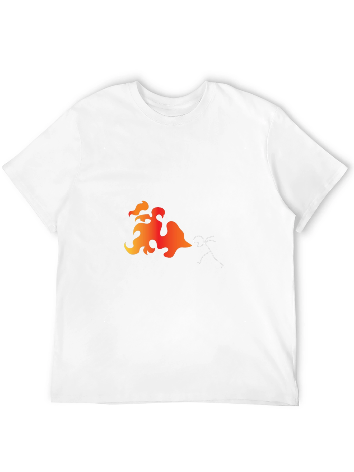 Fire Breathing Stick Figure T-Shirt
