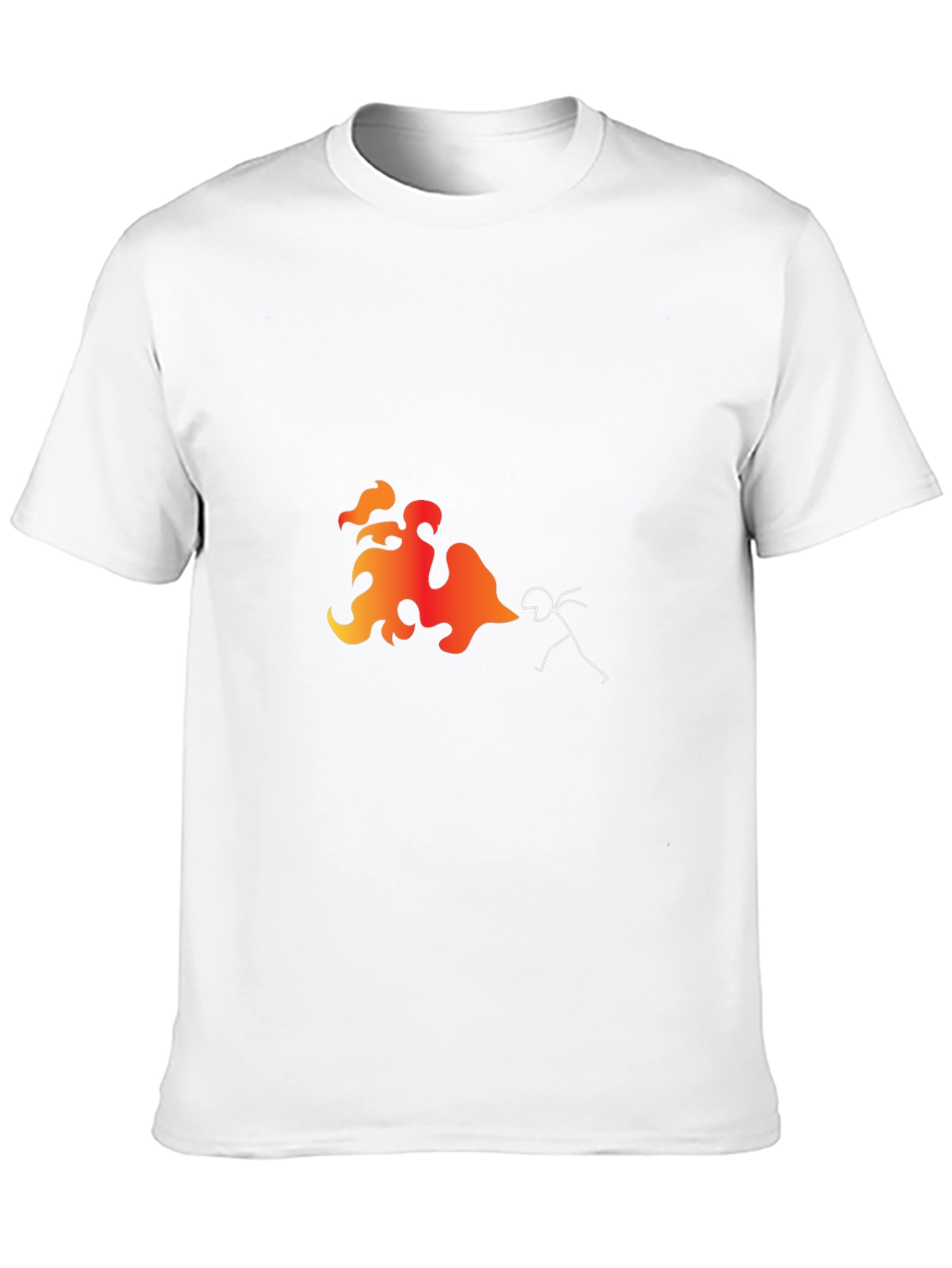 Fire Breathing Stick Figure T-Shirt