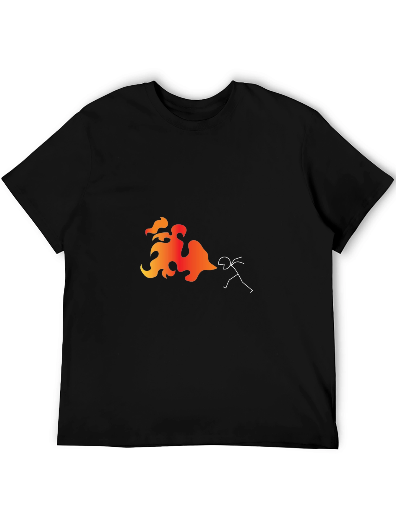 Fire Breathing Stick Figure T-Shirt