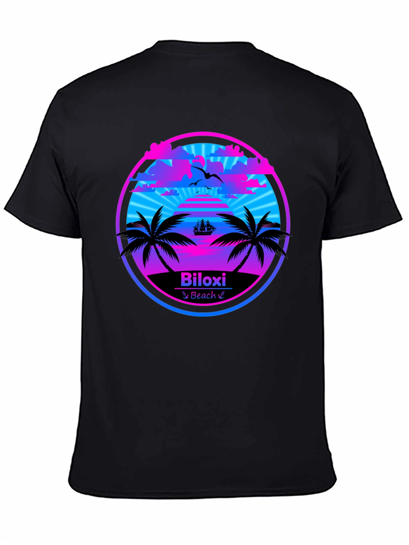 Biloxi Beach T-Shirt - Retro Summer Design