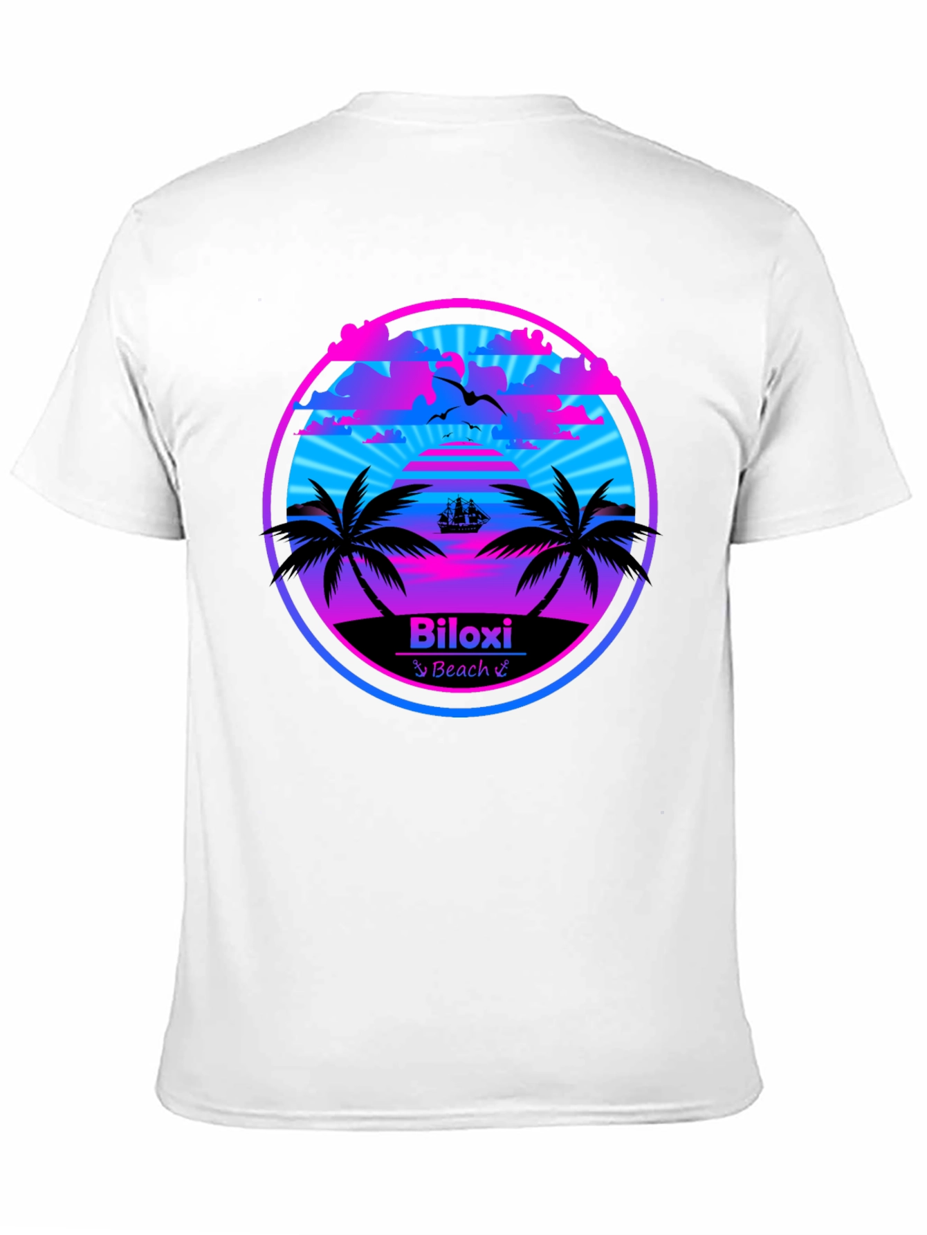 Biloxi Beach T-Shirt - Retro Summer Design