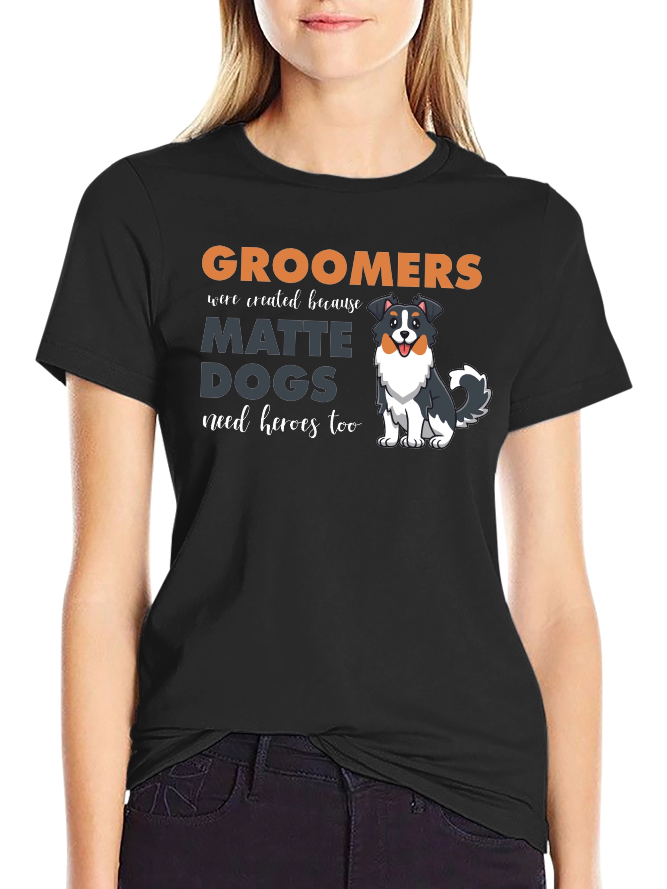Groomers Matte Dogs Graphic Tee