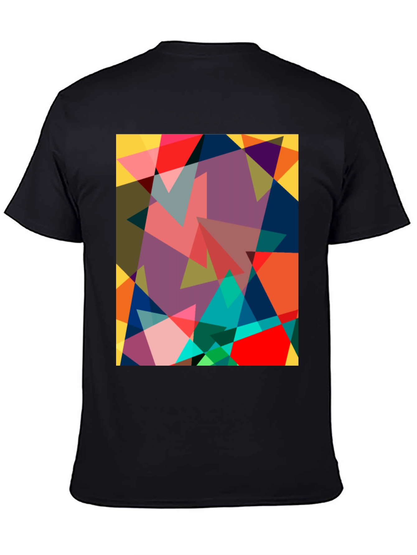 Geometric Triangle Art Graphic T-Shirt