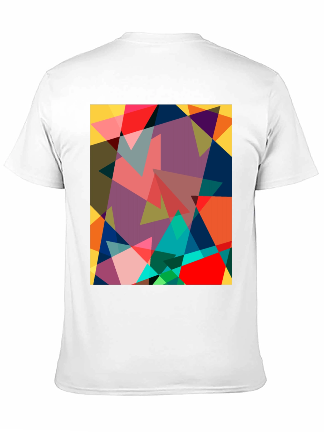 Geometric Triangle Art Graphic T-Shirt