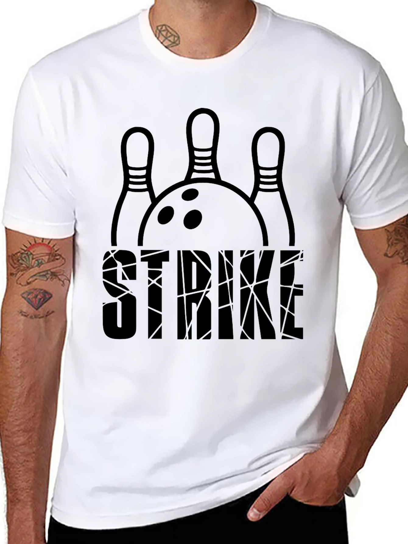 Bowling Strike Graphic Tee