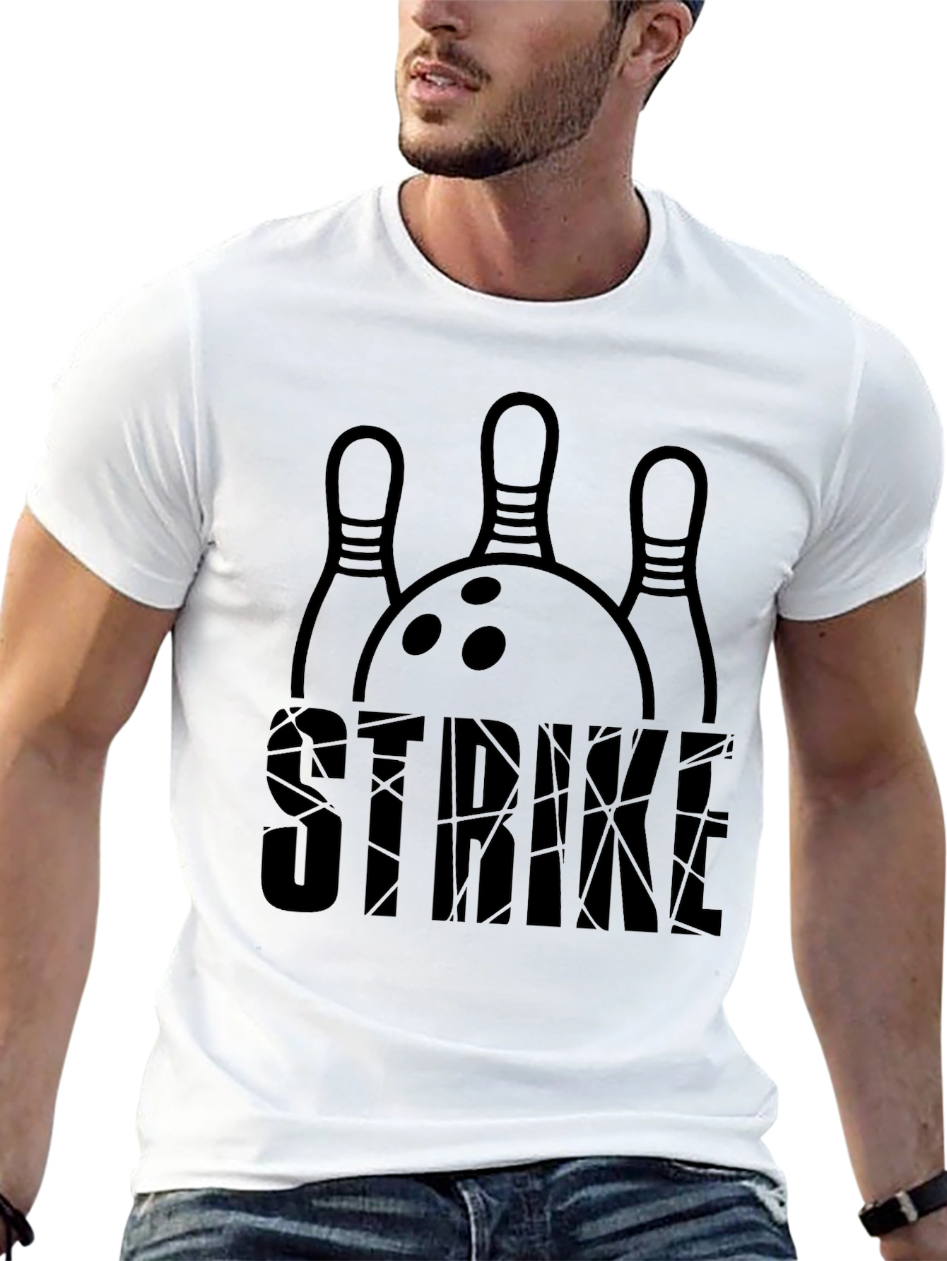Bowling Strike Graphic Tee