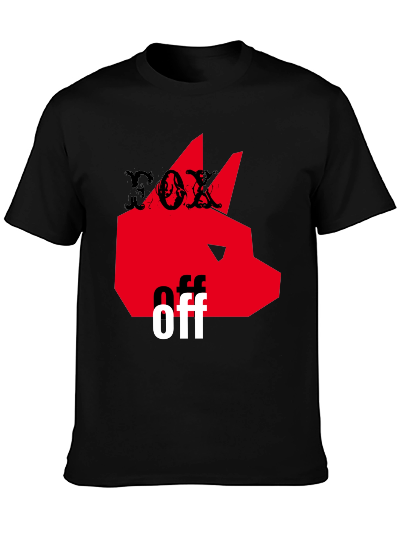 Fox Off Graphic Tee - Mens Black T-Shirt