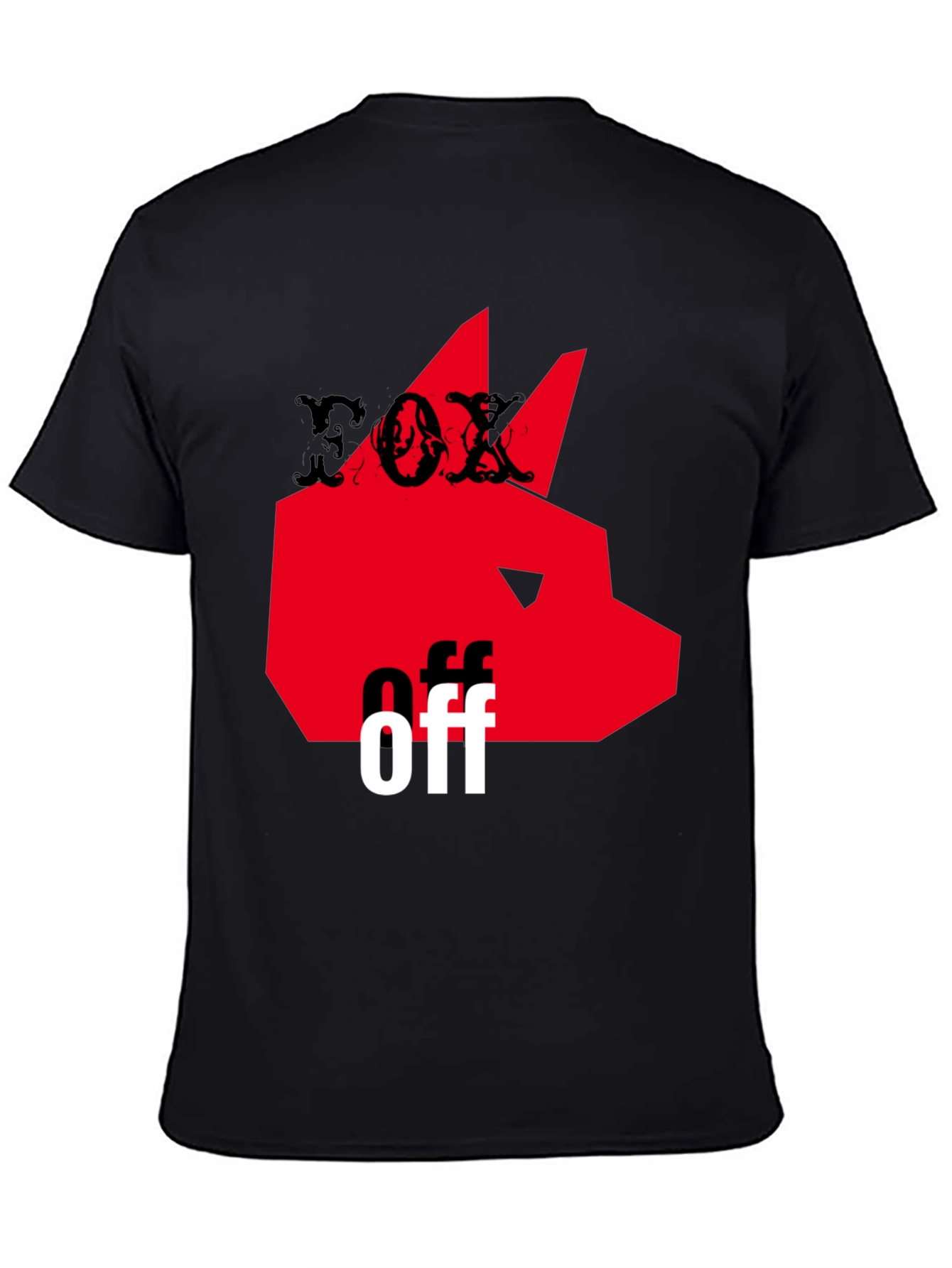 Fox Off Graphic Tee - Mens Black T-Shirt